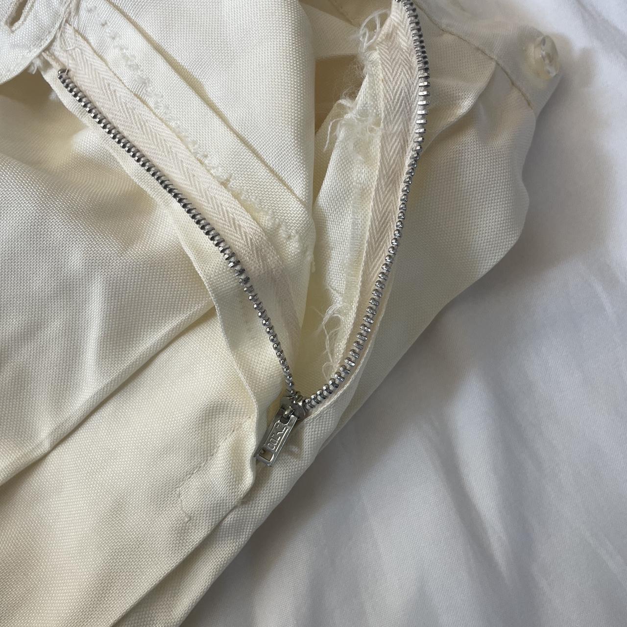 Women's Skirt - Cream/White - 25" – 1960s pleated… - image 5