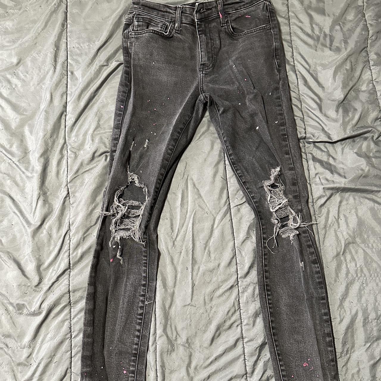 Paint Splatter Skinny Jeans From Forever 21 Depop   P0 