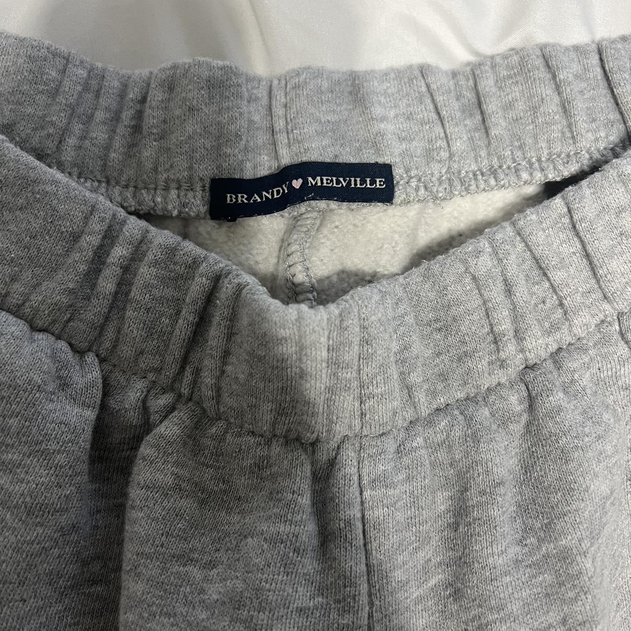 BRANDY MELVILLE grey sweats. too long for me. super... - Depop