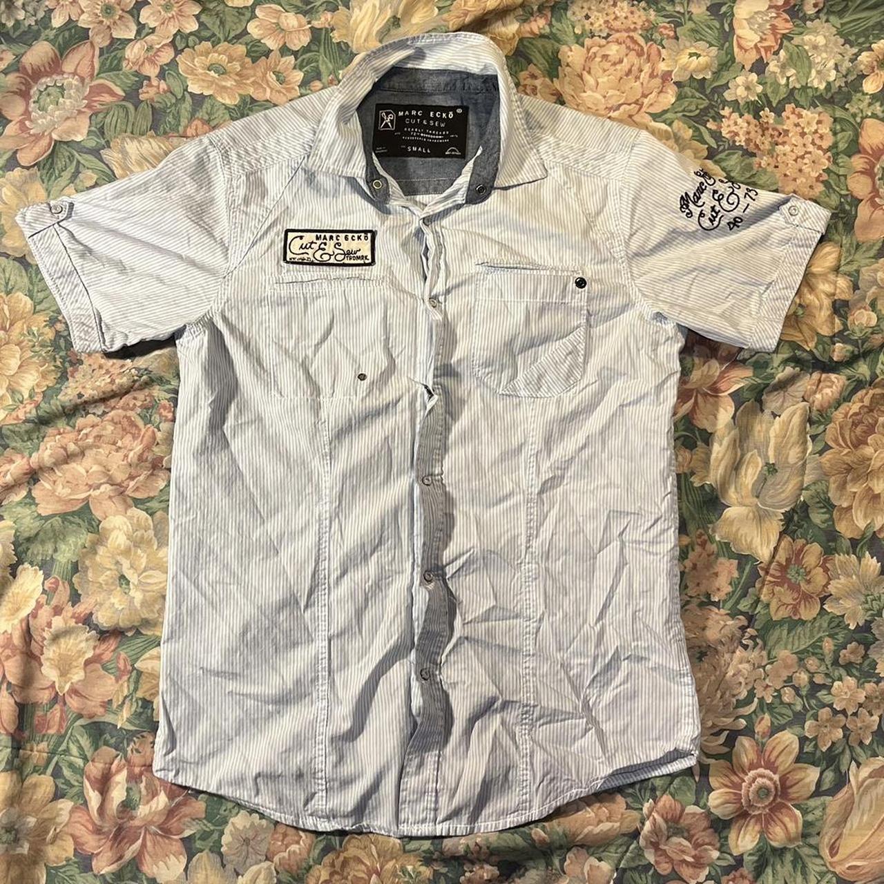 marc ecko cut and sew button down