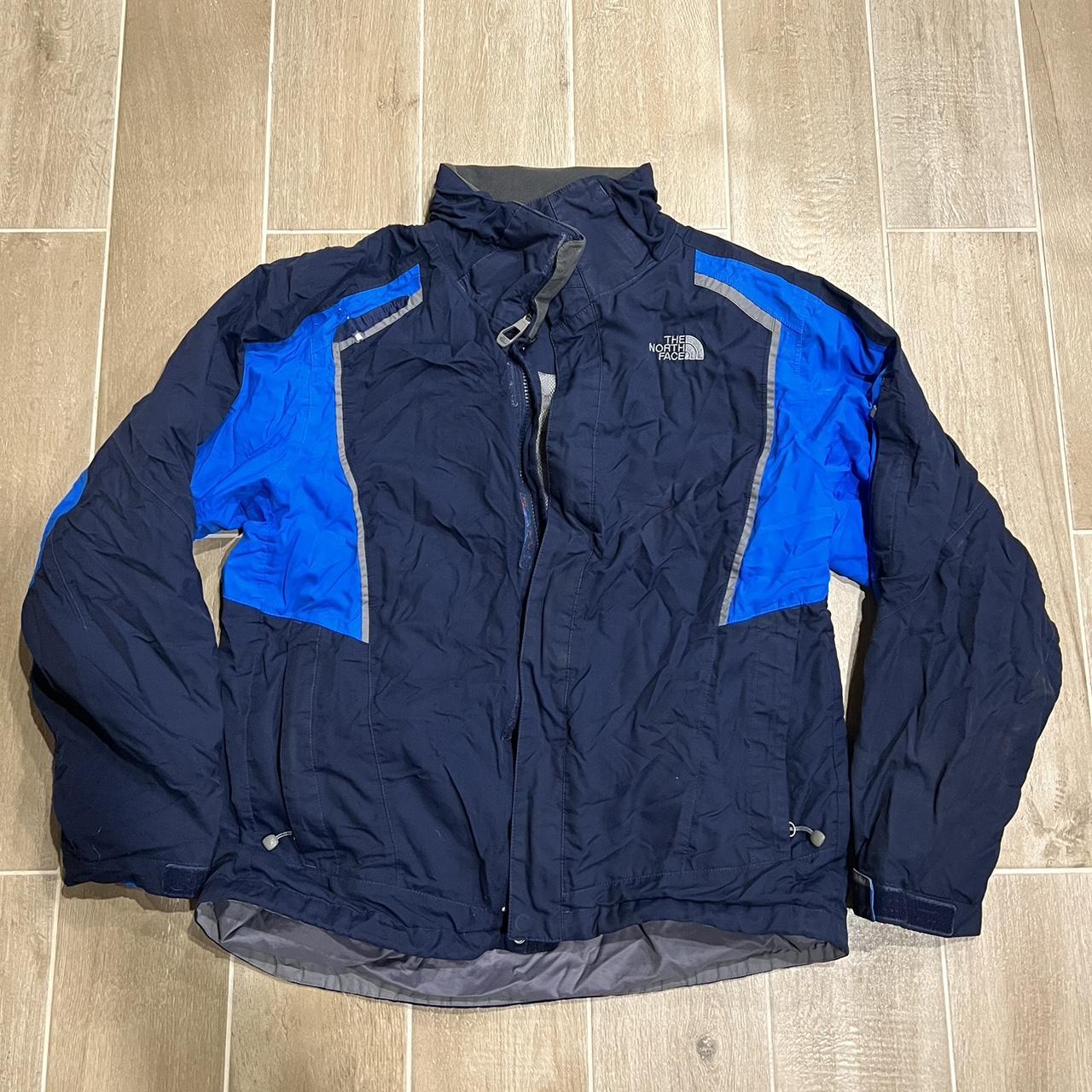 - The Northface Blue Jacket - tagged M but fits... - Depop