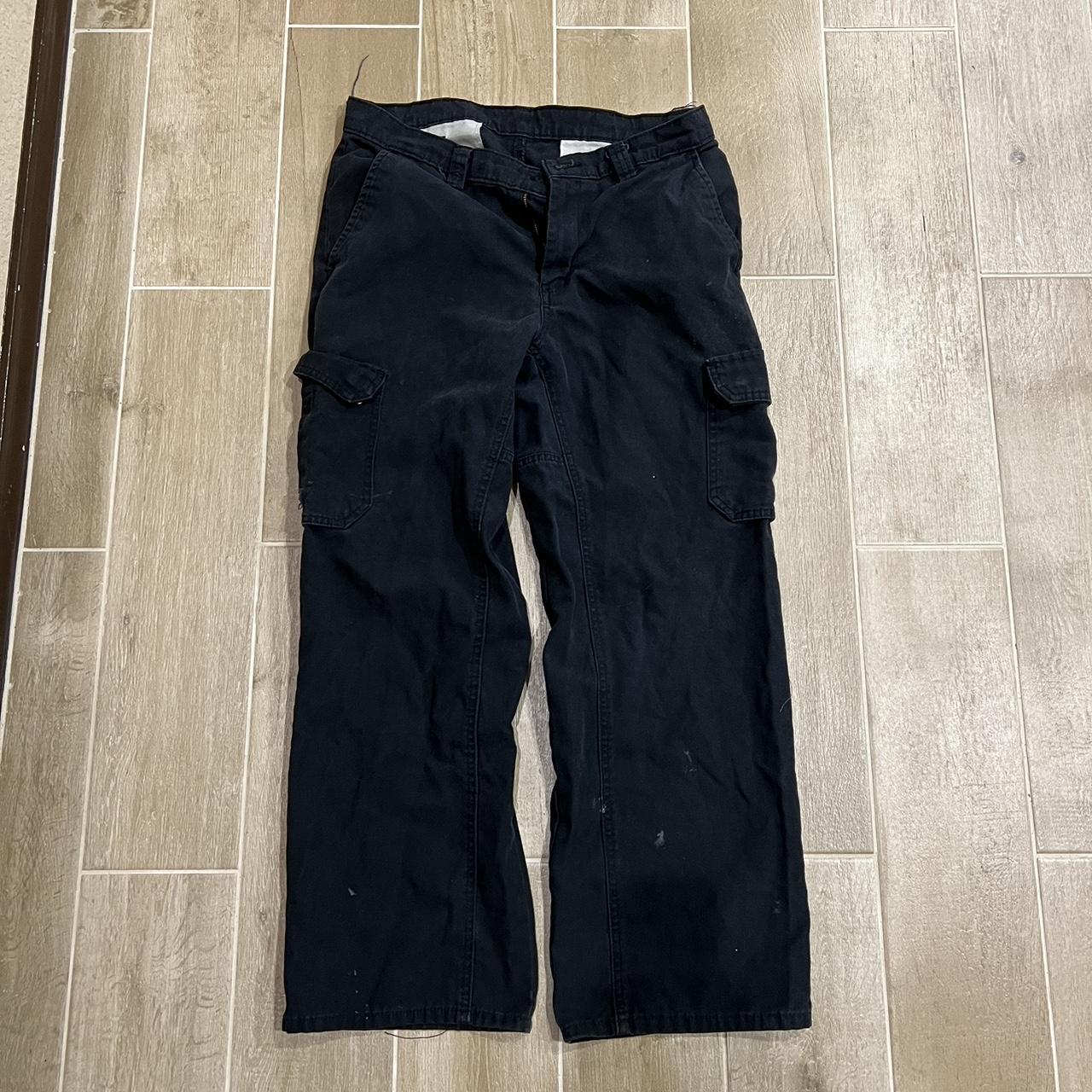 Dickies Navy Cargo Pants Year 2016. Tagged a size - Depop