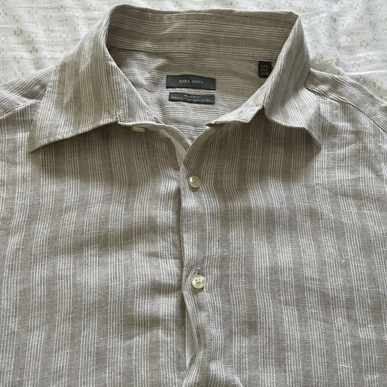 zara button up shirt size large Depop