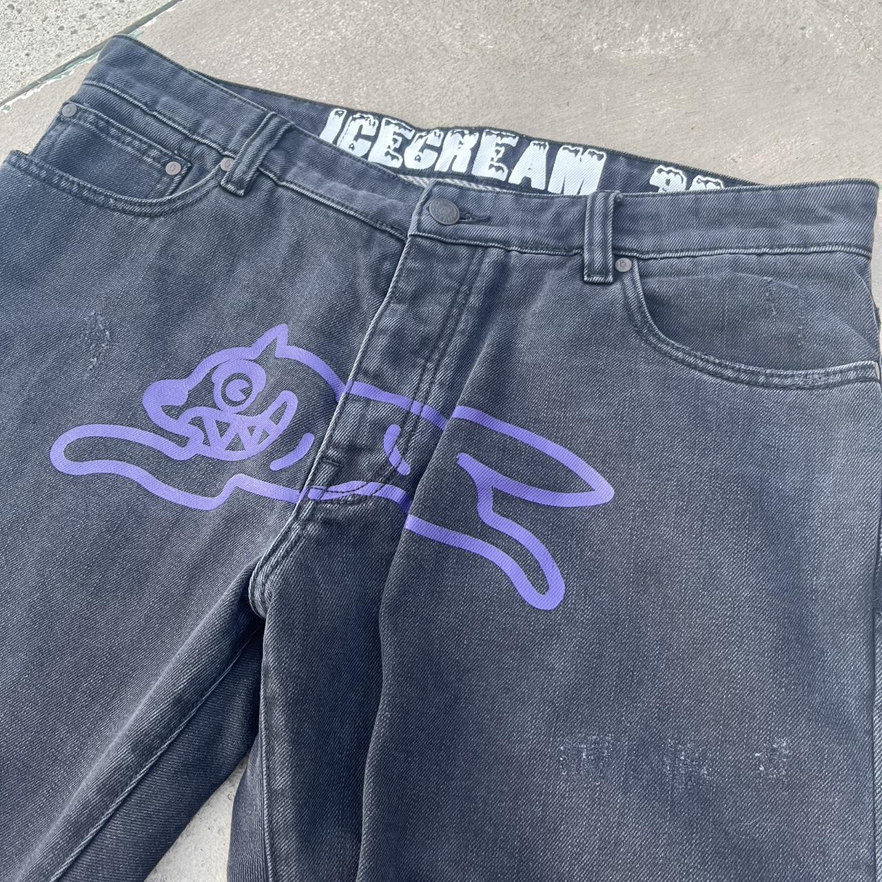 - Billionaire Boys Club Running Dog Denim - Purple... - Depop