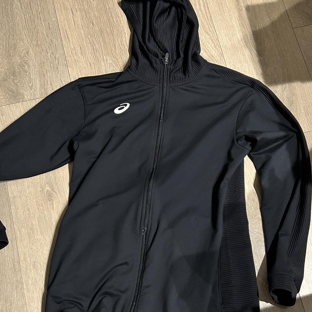 Asics black online hoodie