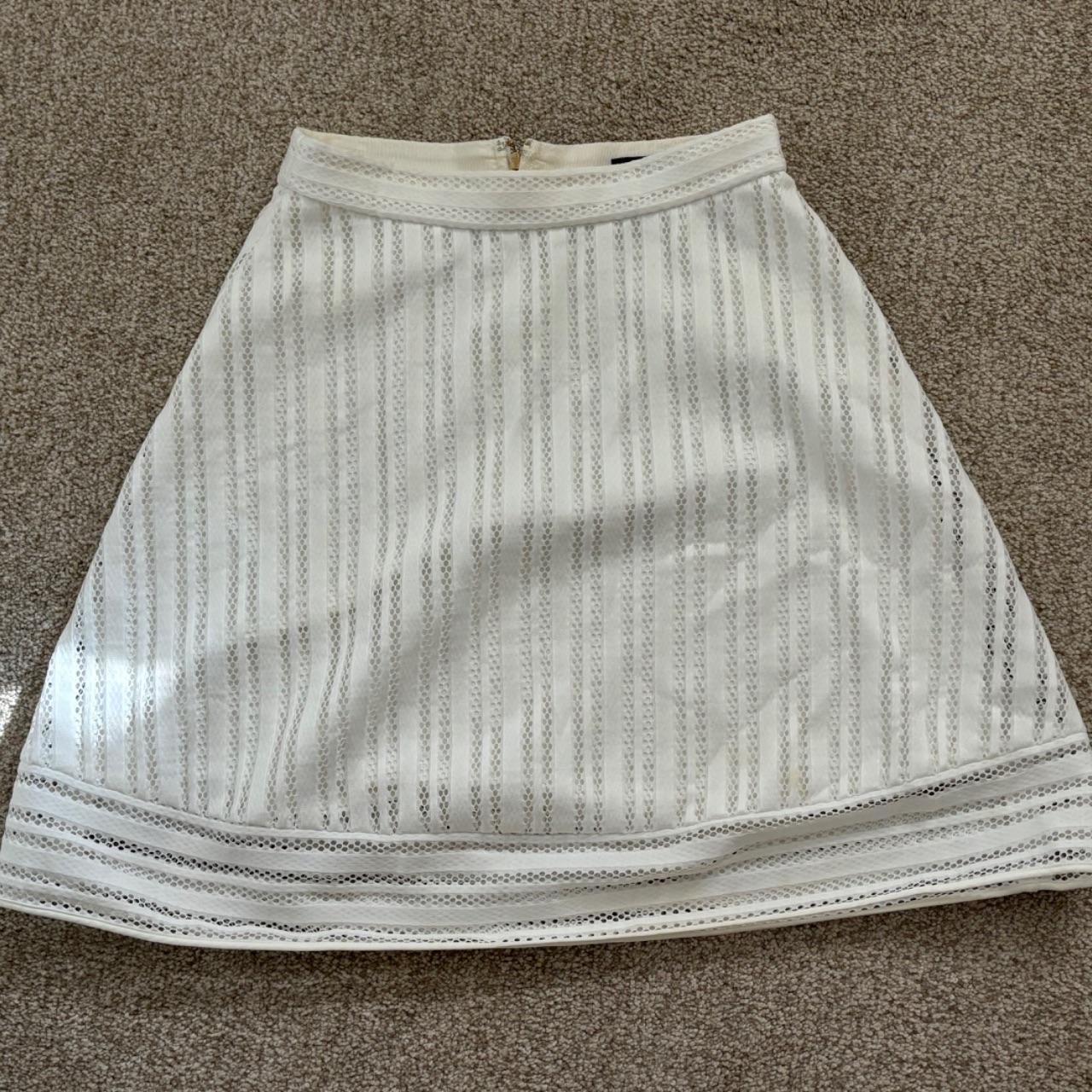 Crew Women's Mini Skirt White – lace A-Line Skirt