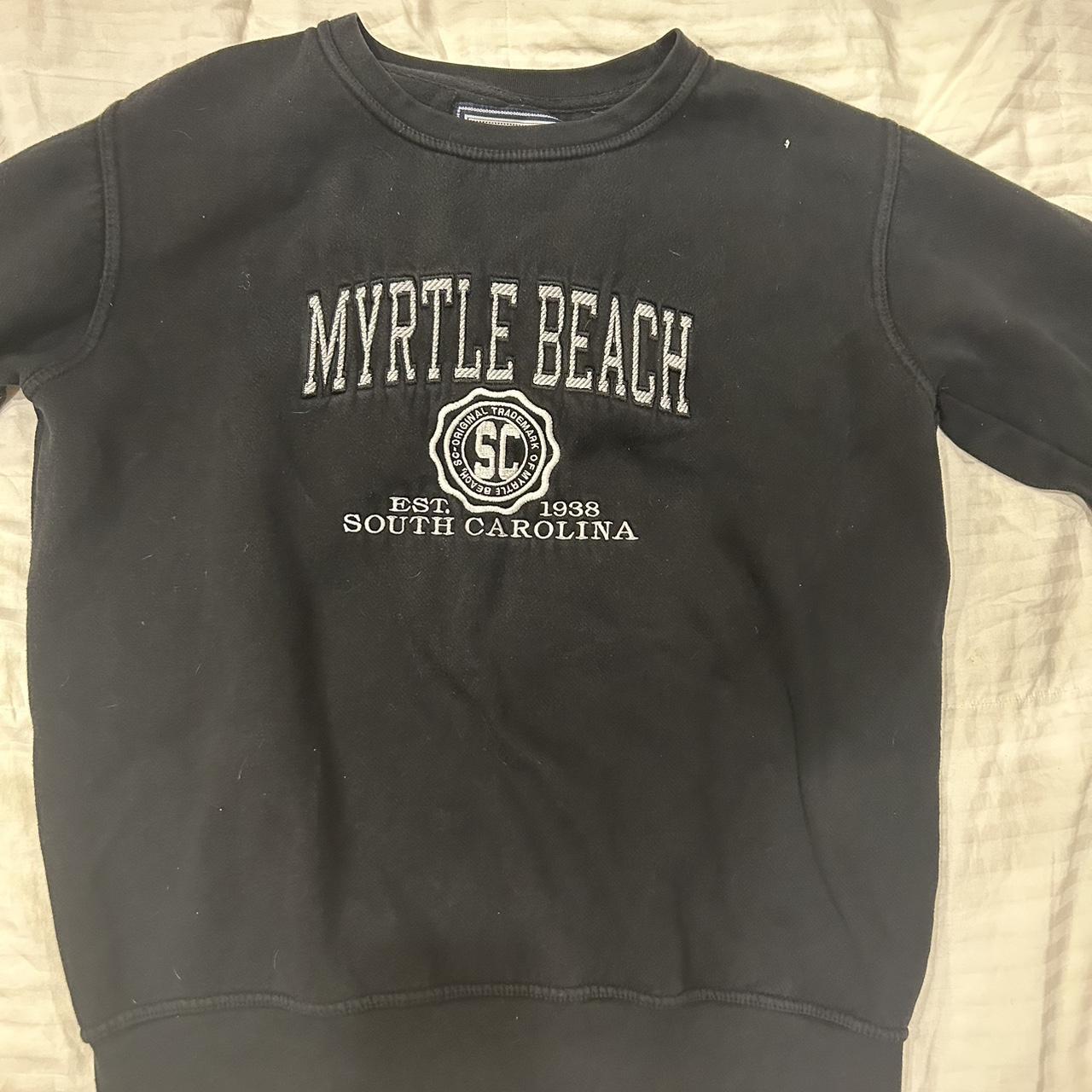 Black Myrtle Beach Sweatshirt, Size M, Great Condition