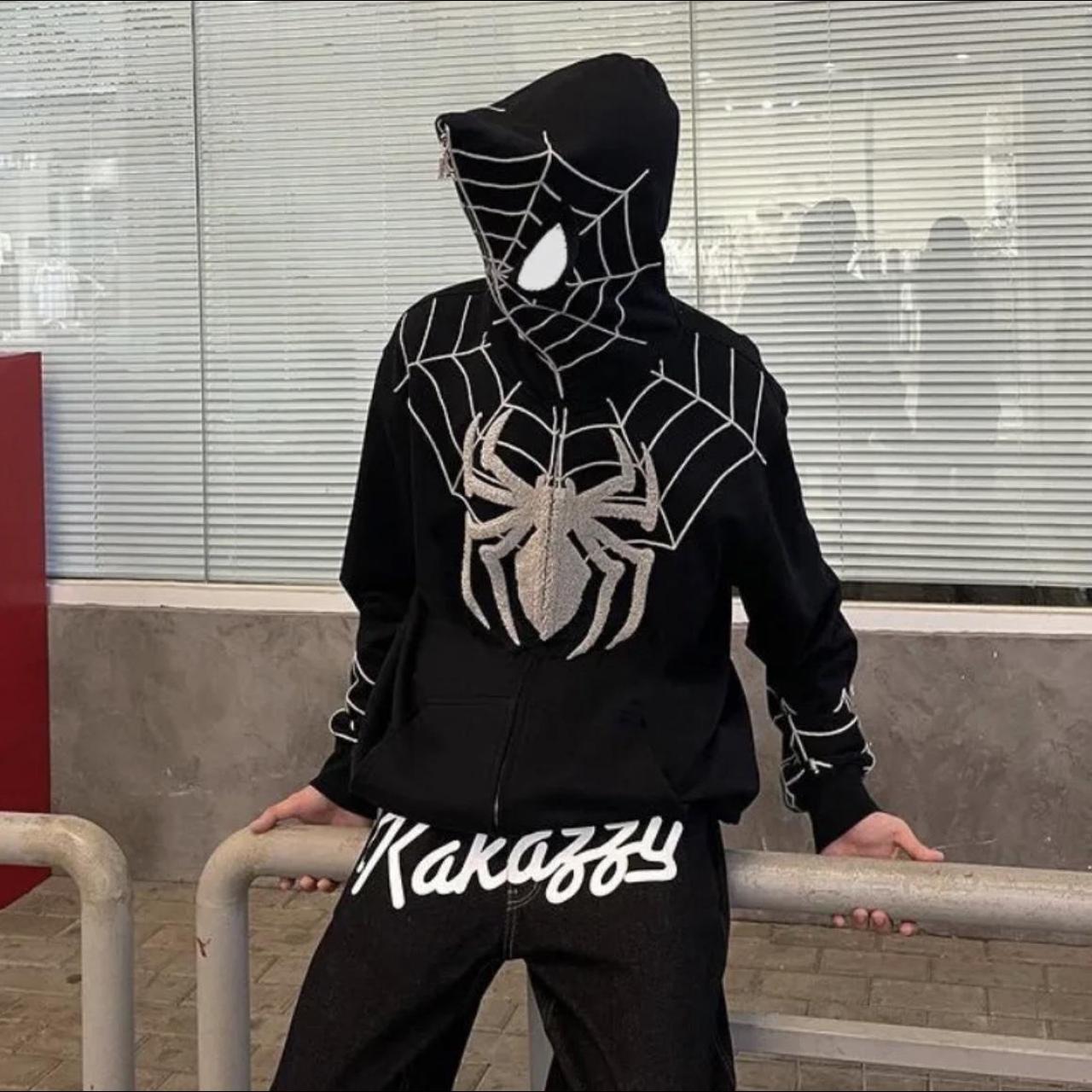 Spiderman hot sale black hoodie