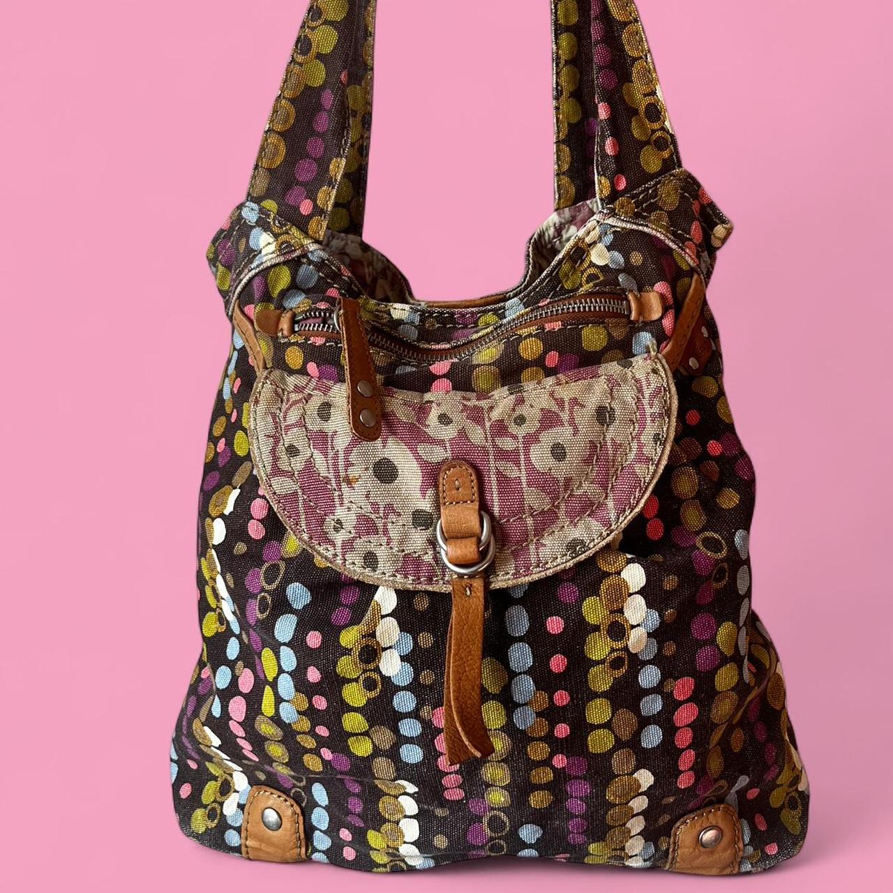 Fossil Women's Bag - Multi/Brown – y2k polkadot f… - image 1