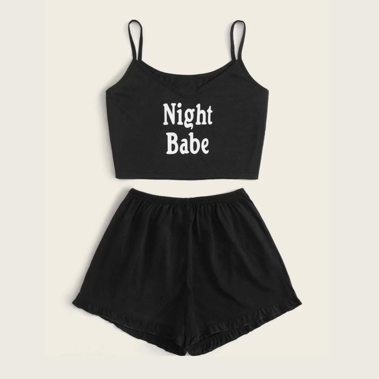 SHEIN Women's Black Pajamas Depop