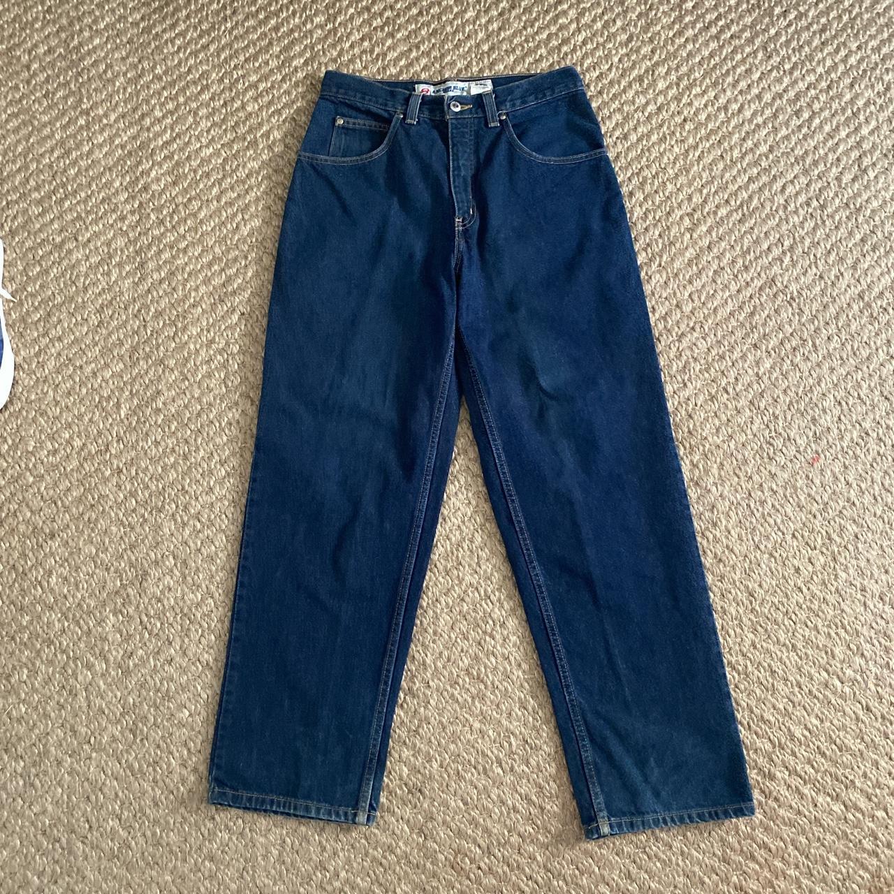 Anchor Blue Men's Blue Jeans | Depop