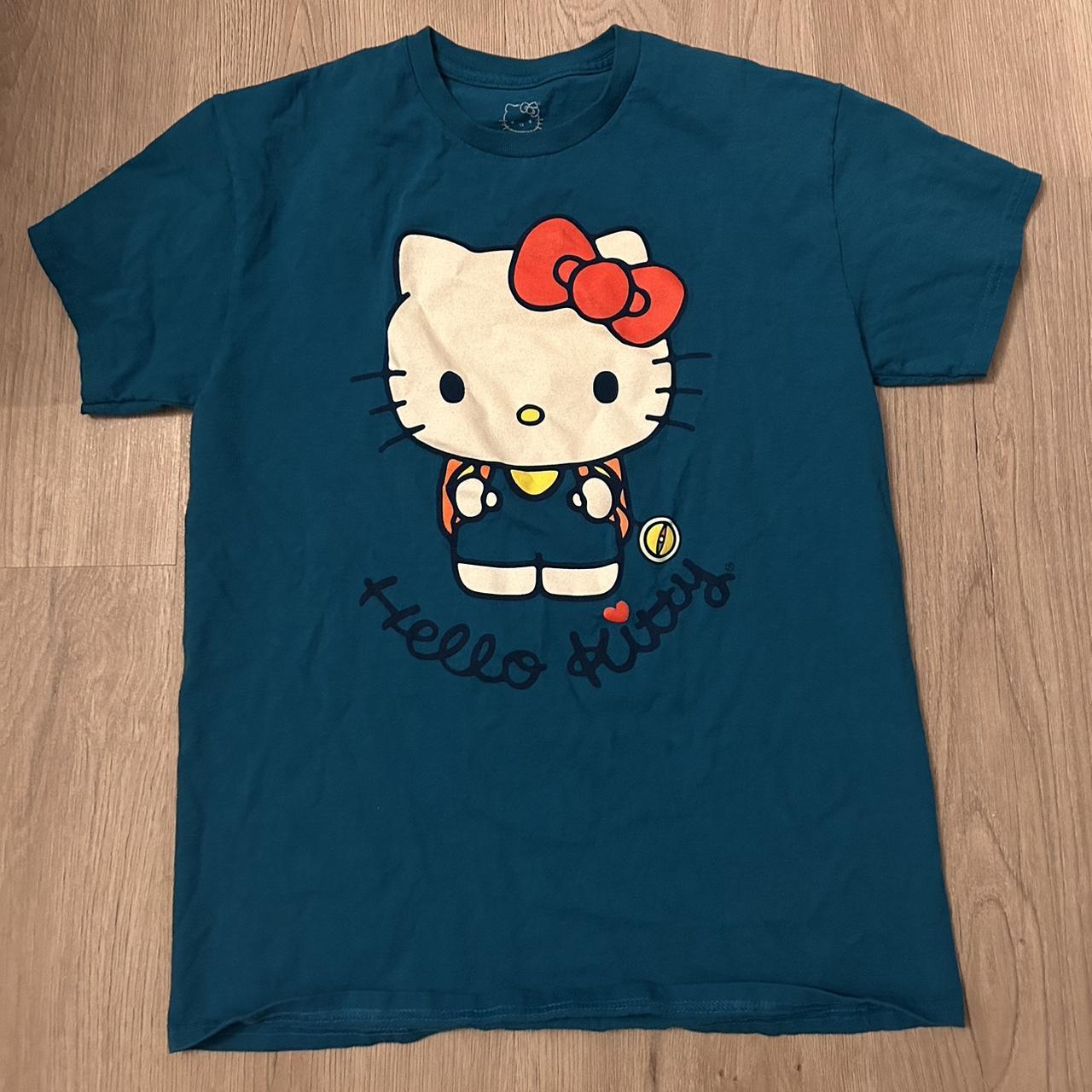 hot topic hello kitty hiking shirt (dont follow me... - Depop