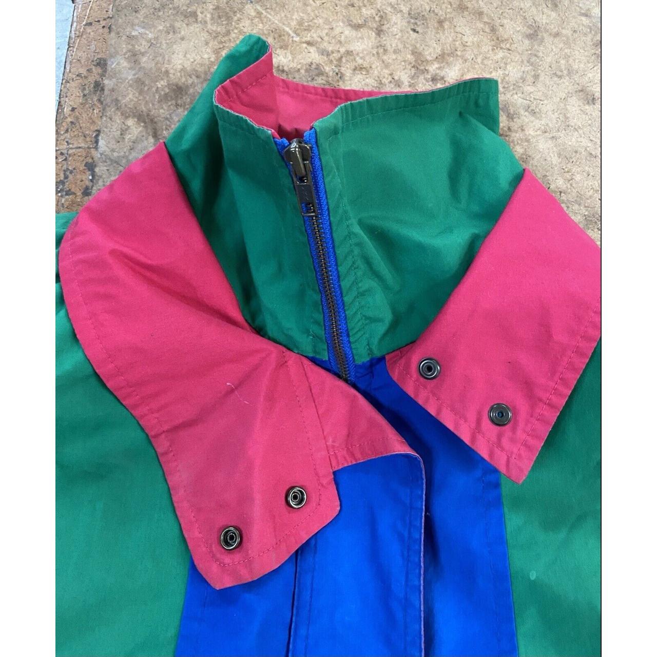London Fog Vintage Jacket Colorblock Small/Med... - Depop