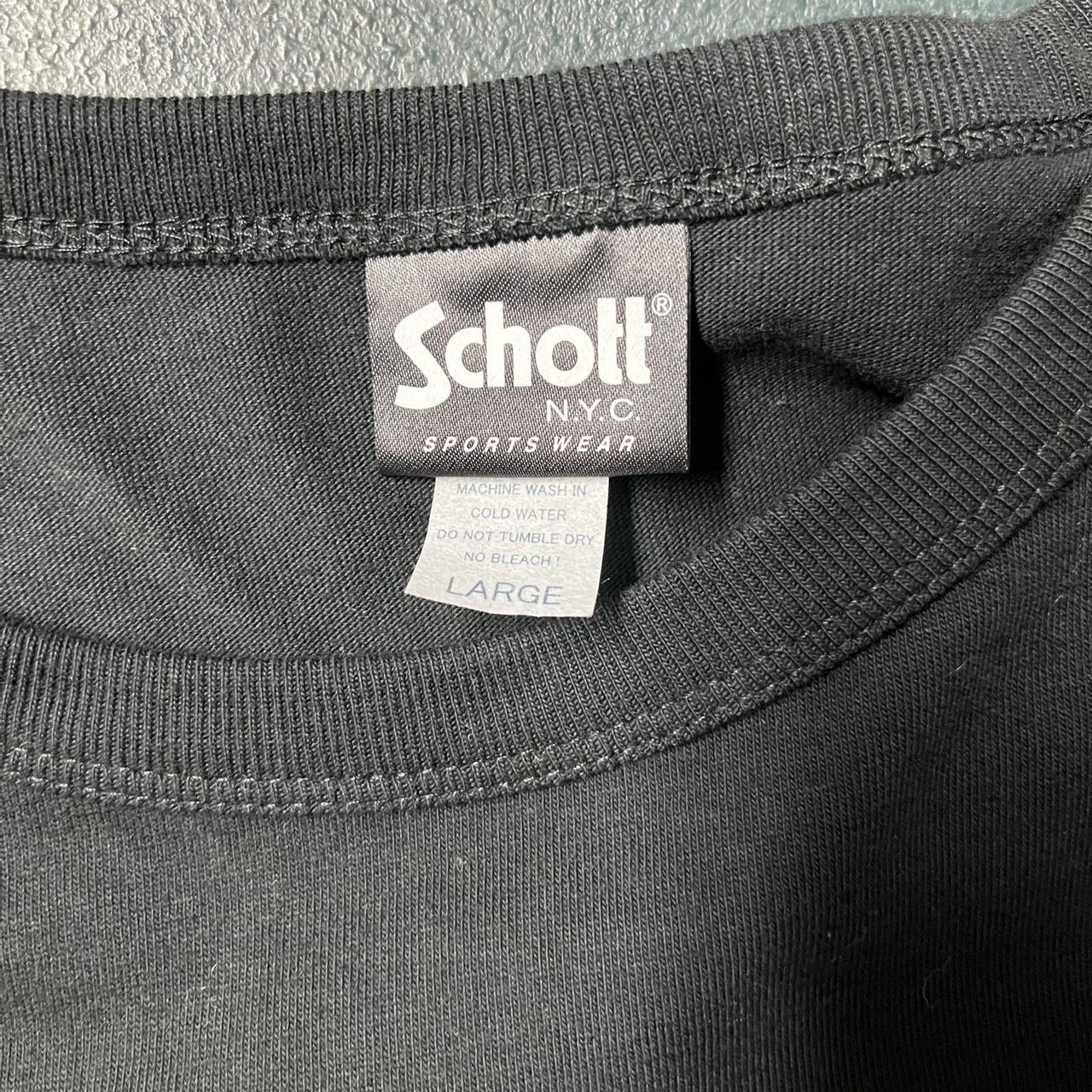 Schott Men's Black T-shirt (4)