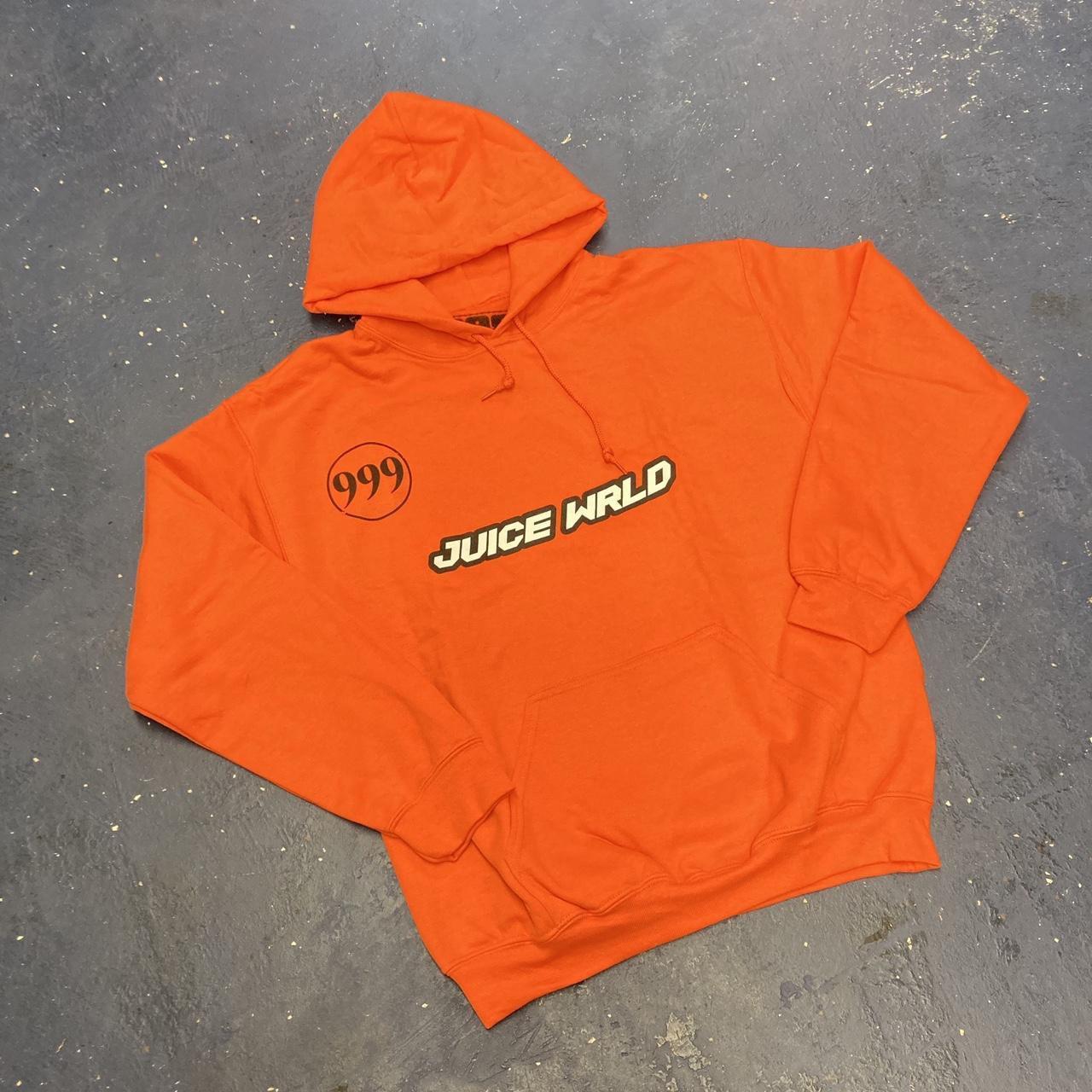 Juice wrld deals orange hoodie