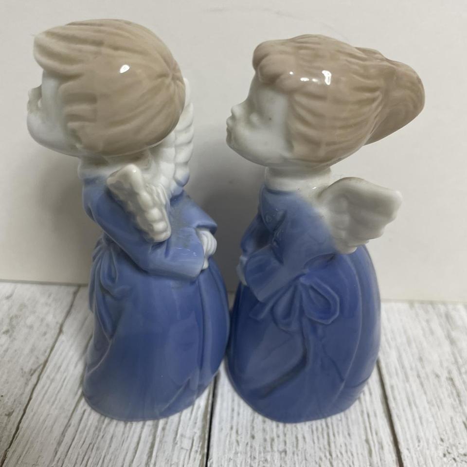 Porcelain Kisses Woman Figurine. Blue