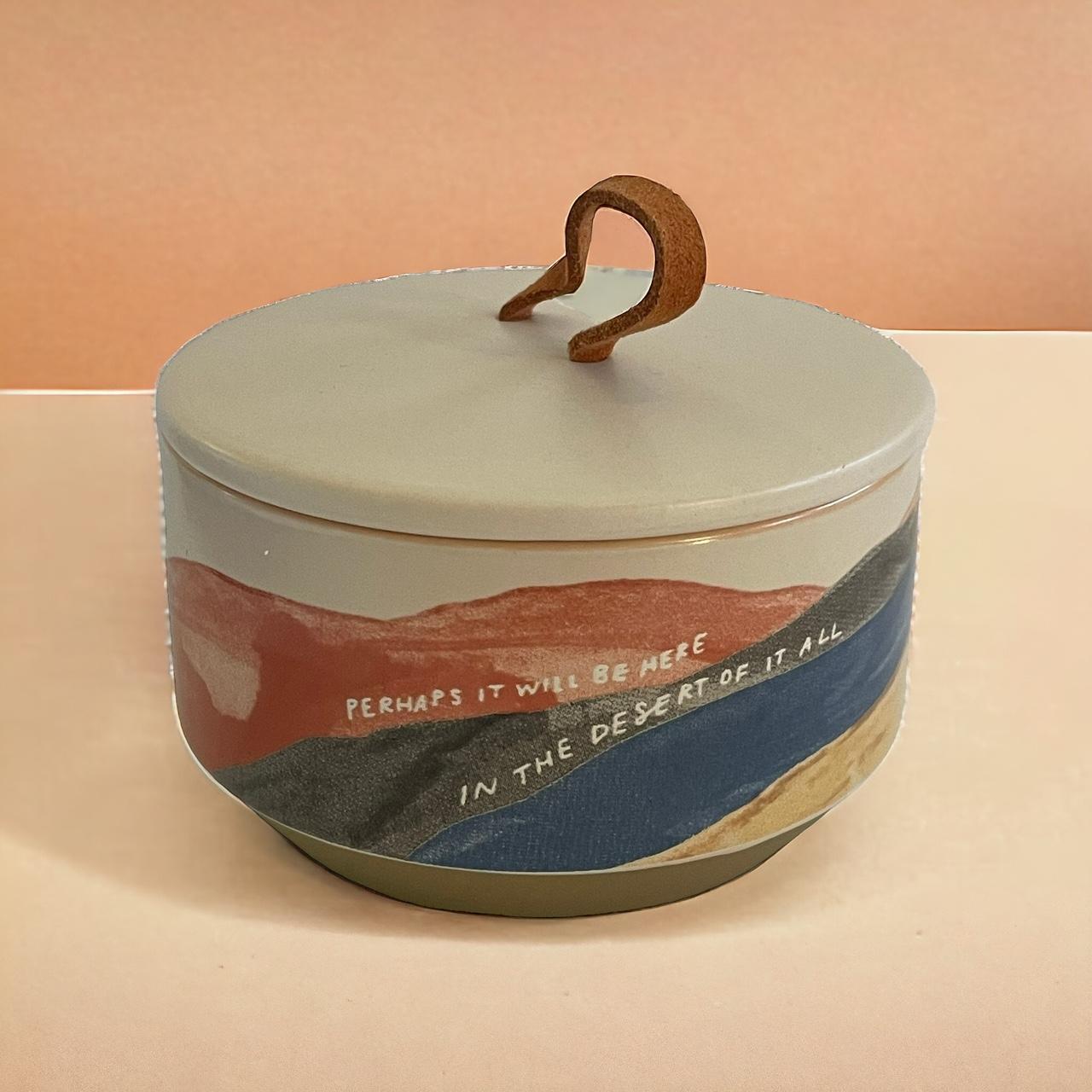 Fringe Desert Sunset Ceramic Trinket Dish designed... Depop