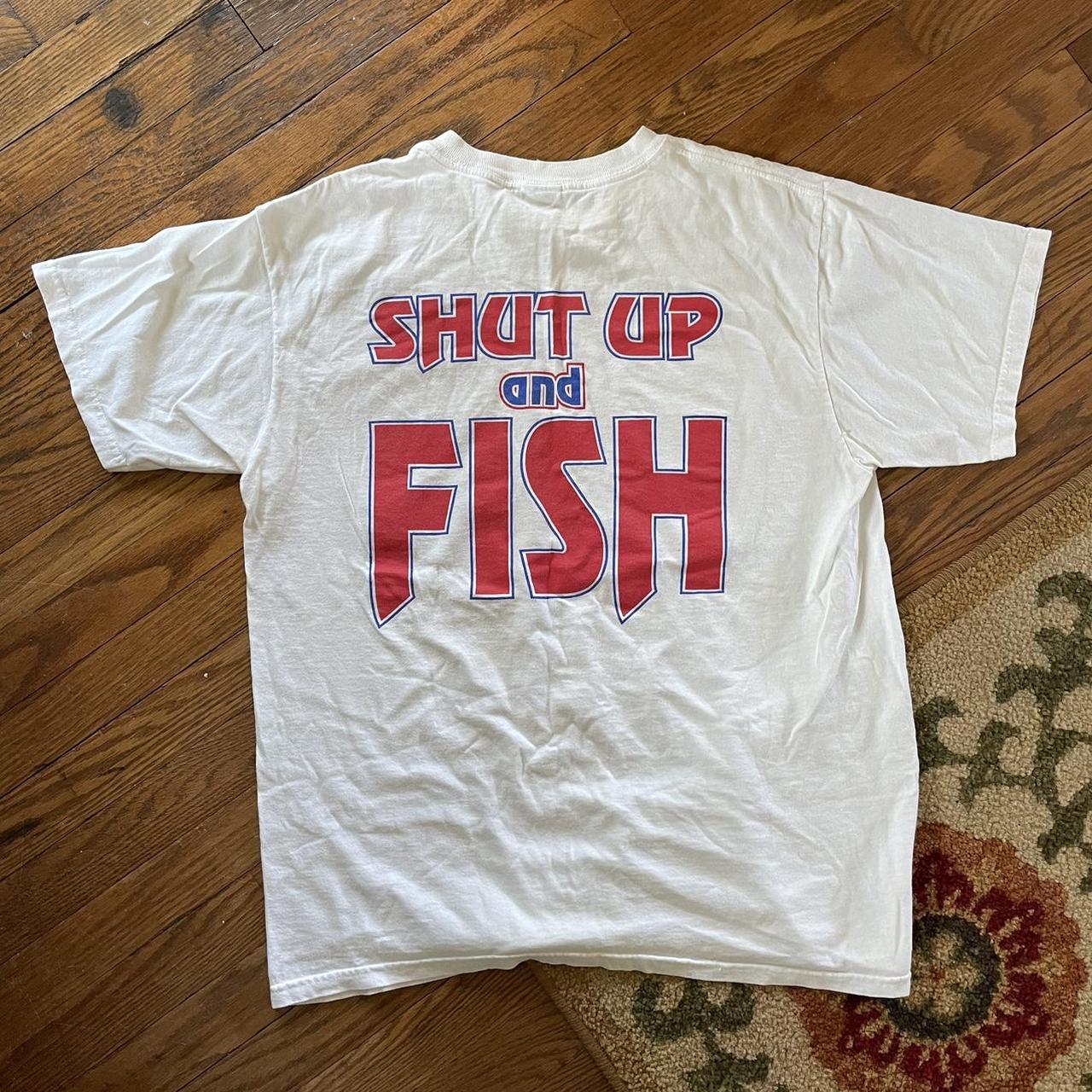 Size L 90's Fishing t shirt - Depop