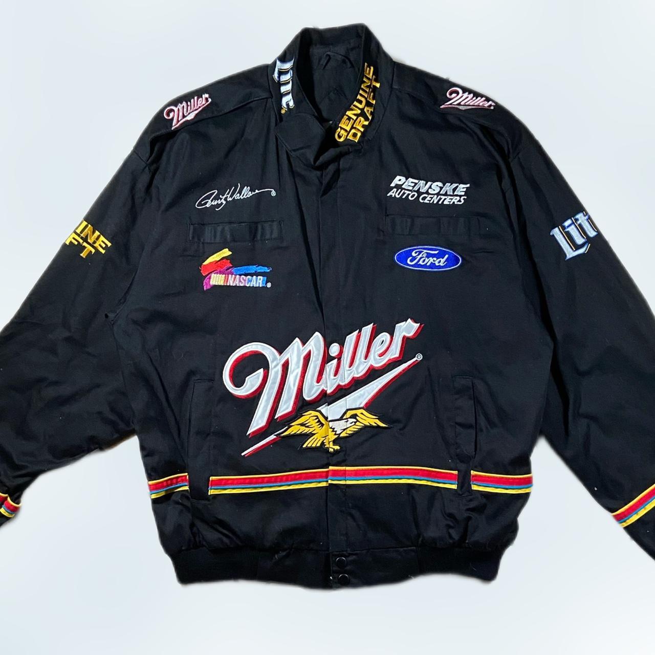 Vintage Signed Rusty Wallace XL Nascar Racing jacket... - Depop