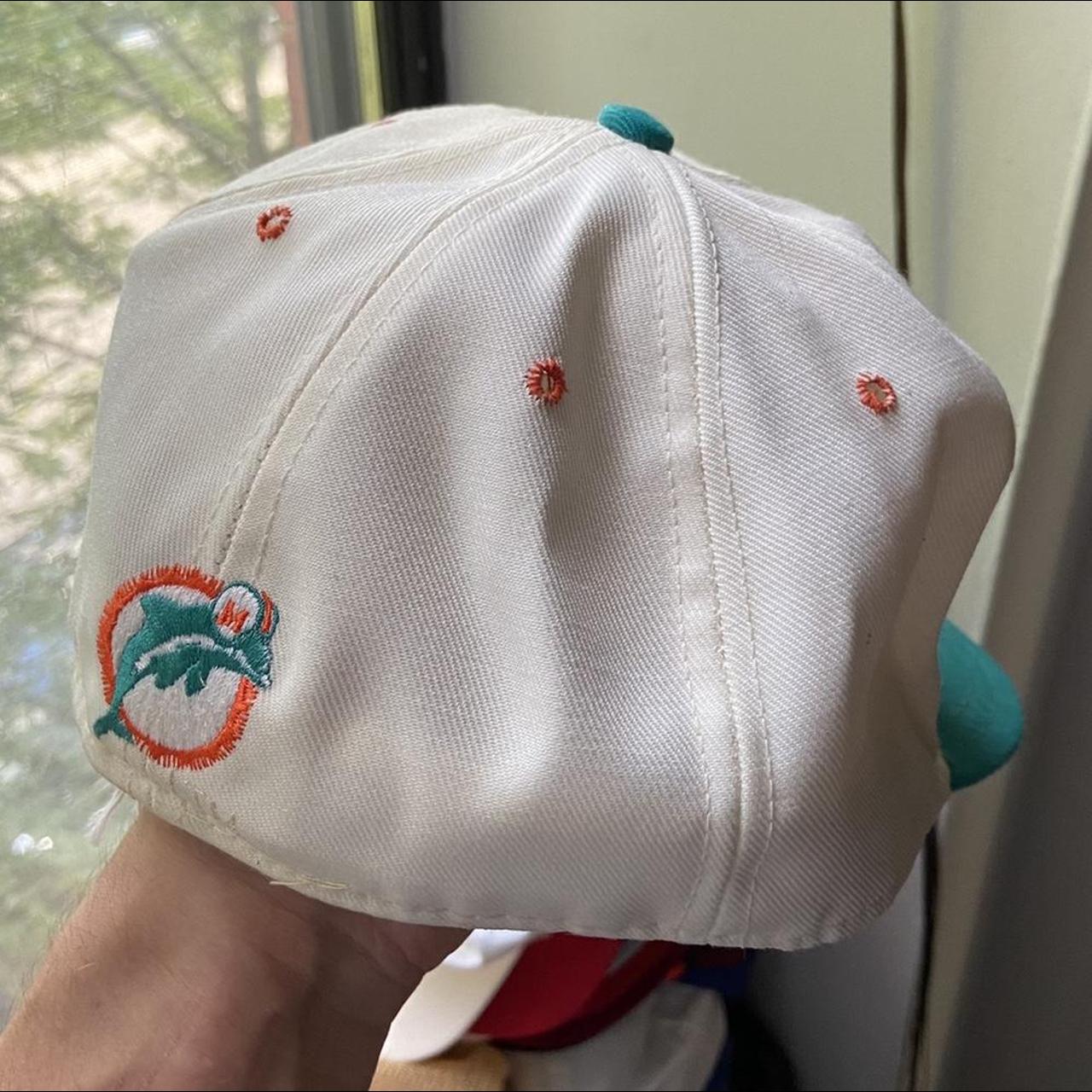 NFL Dolphins Mens Fitted Hat 7 1/8” Measurements In - Depop