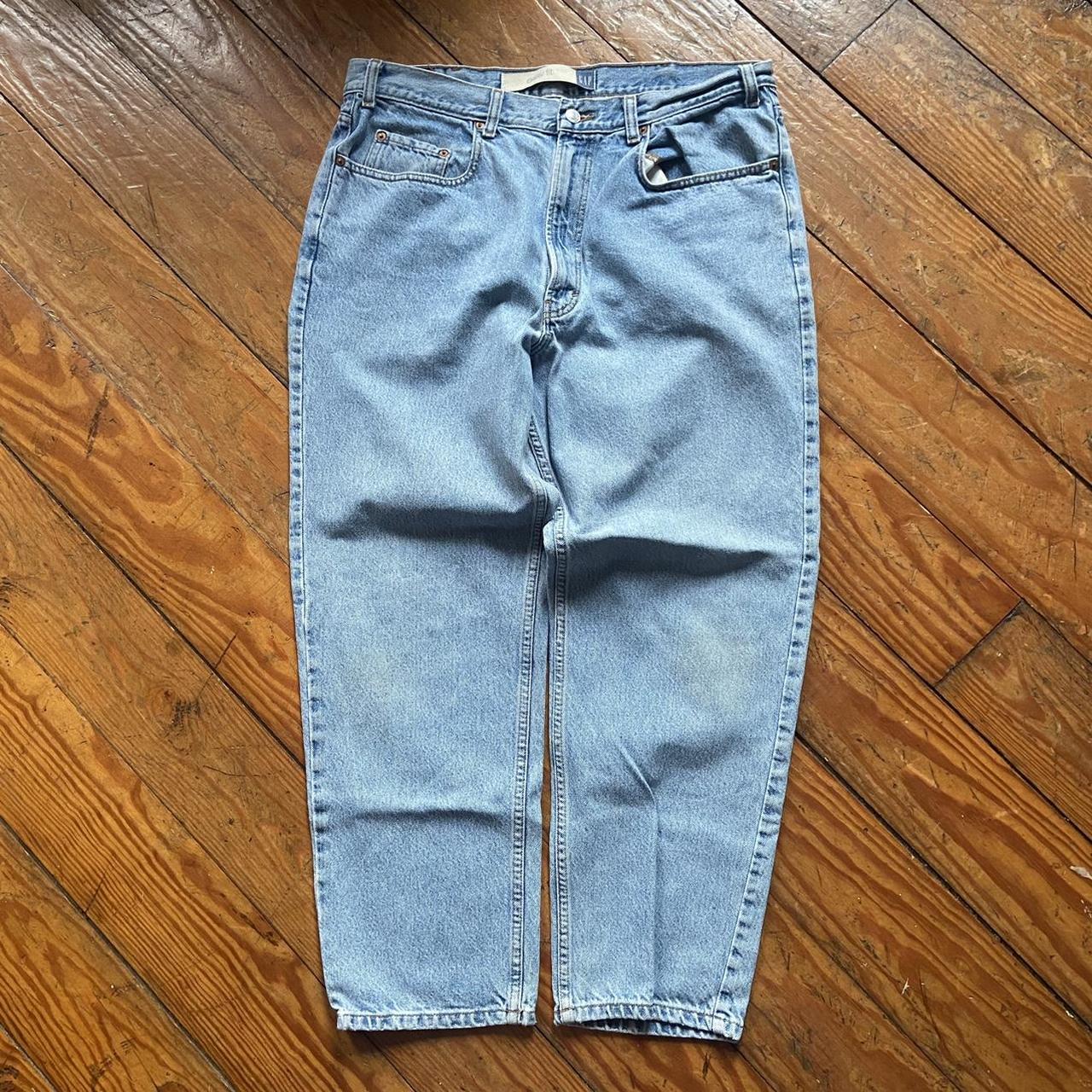 vintage 90s baggy Gap light denim jeans 👖... - Depop