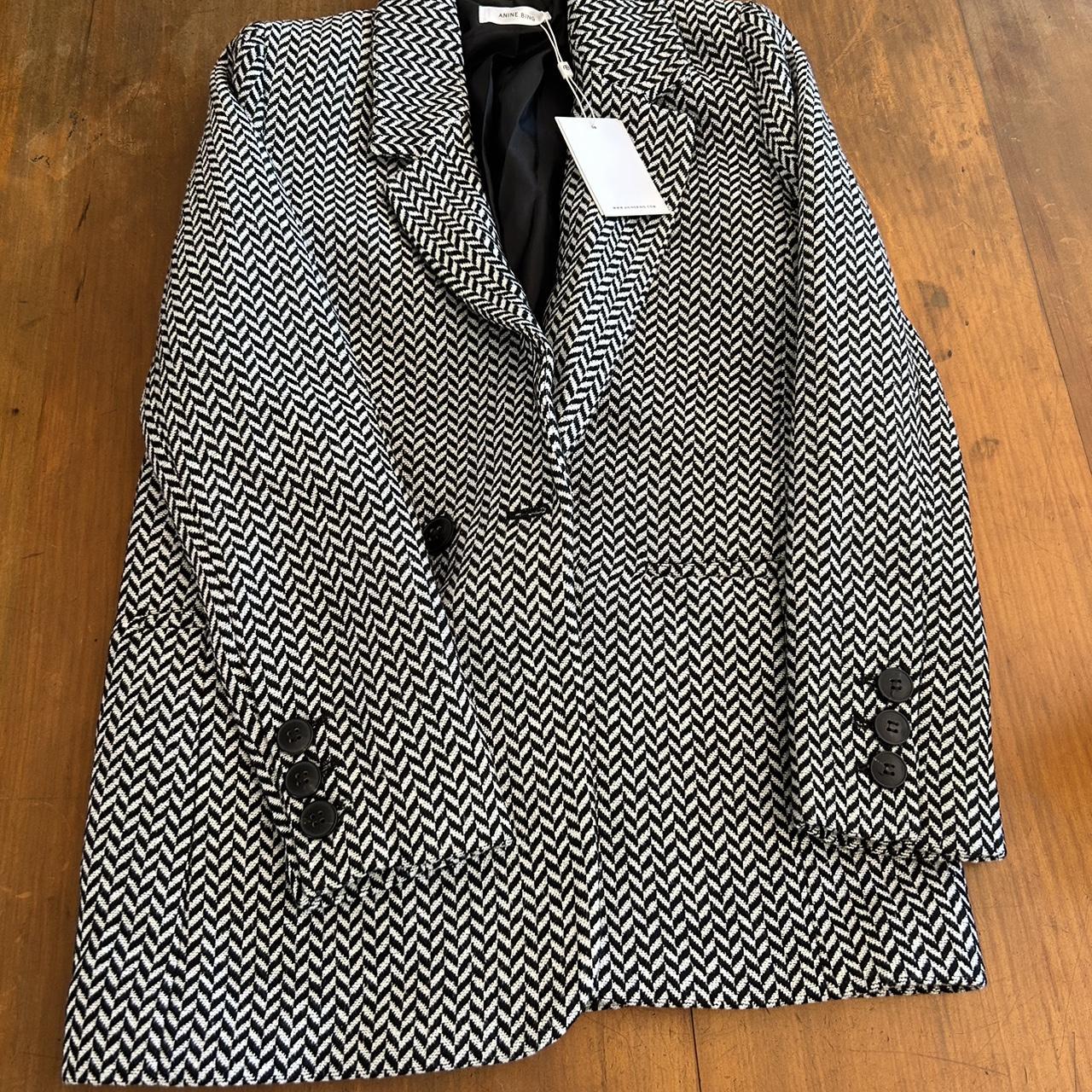 anine bing fishbone blazer