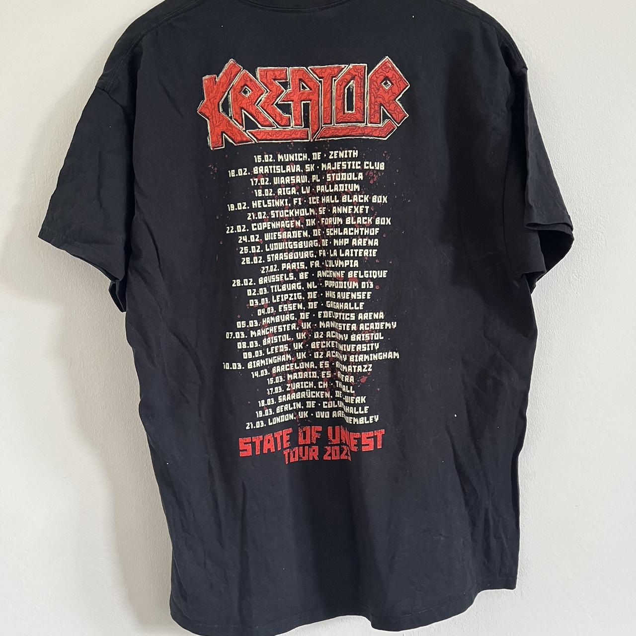 Black KREATOR “Hate Uber Alles” 2023 Tour T... - Depop