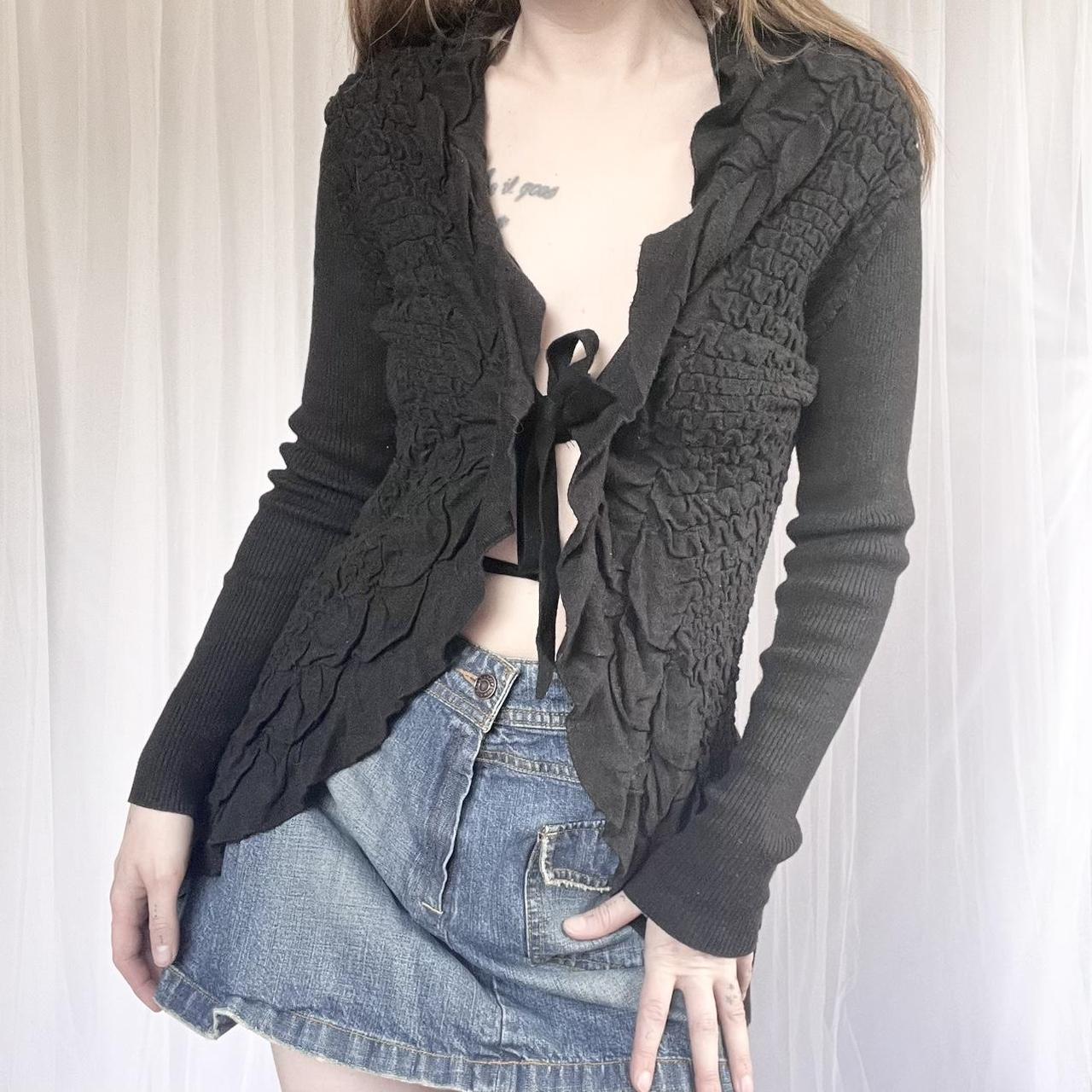 Women S Black Cardigan Depop