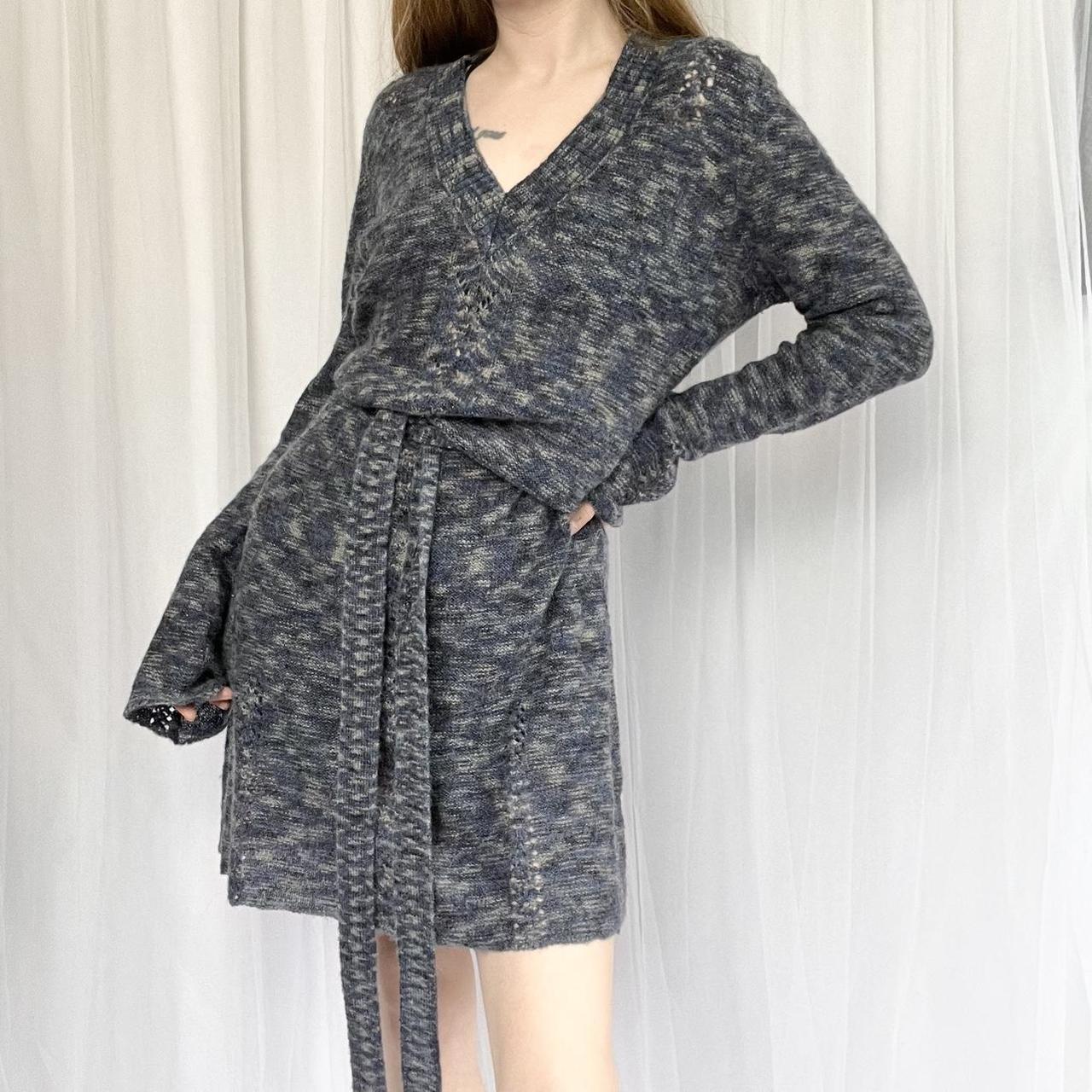 DKNY knit sweater dress Gorgeous blue/ gray bell Depop