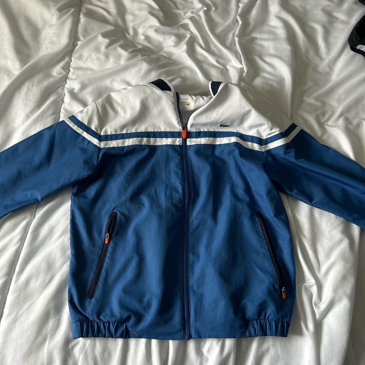 Kids 14 lacoste tracksuit top No marks, few signs of... - Depop