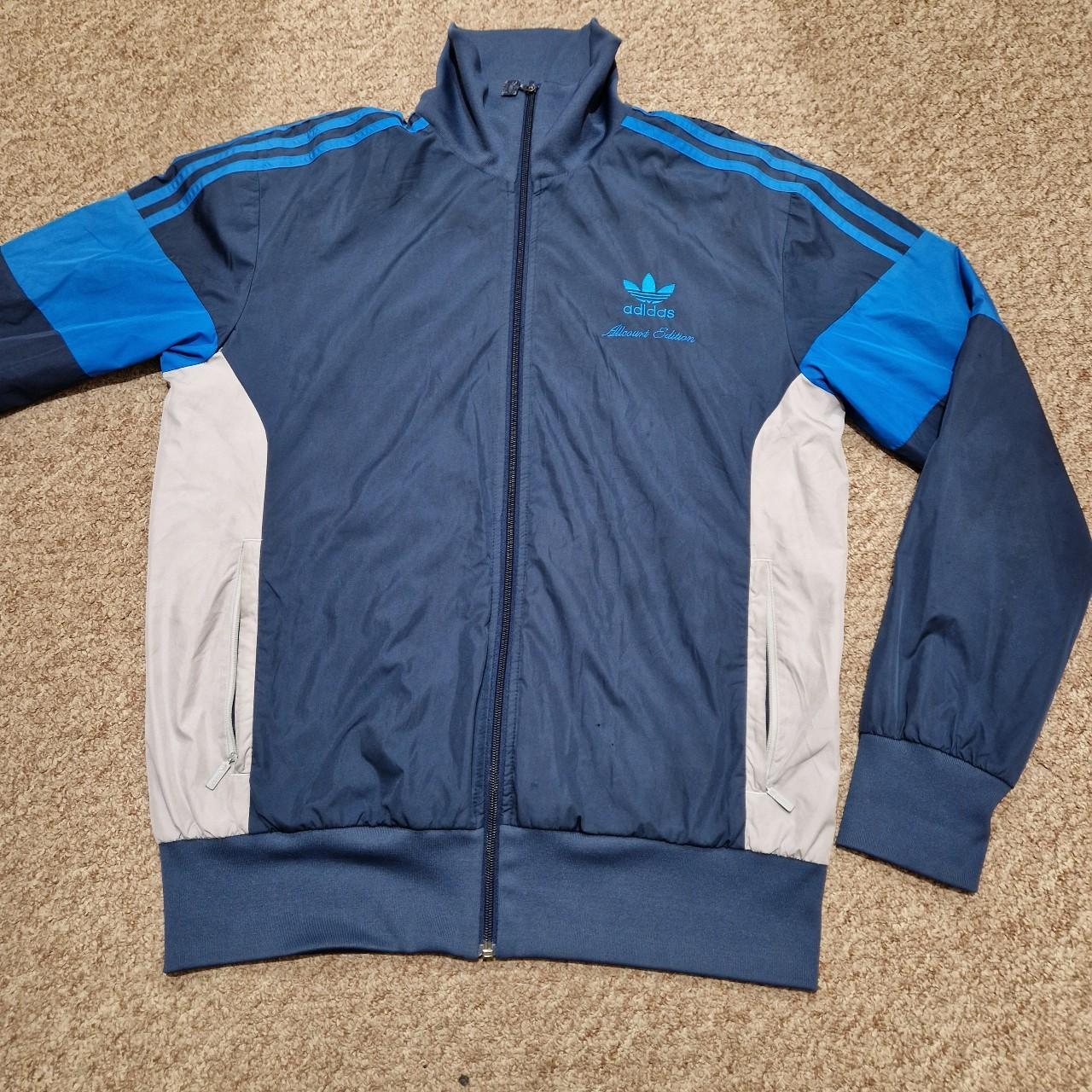 Adidas AllCourt Edition Vintage Jacket Size Large... - Depop