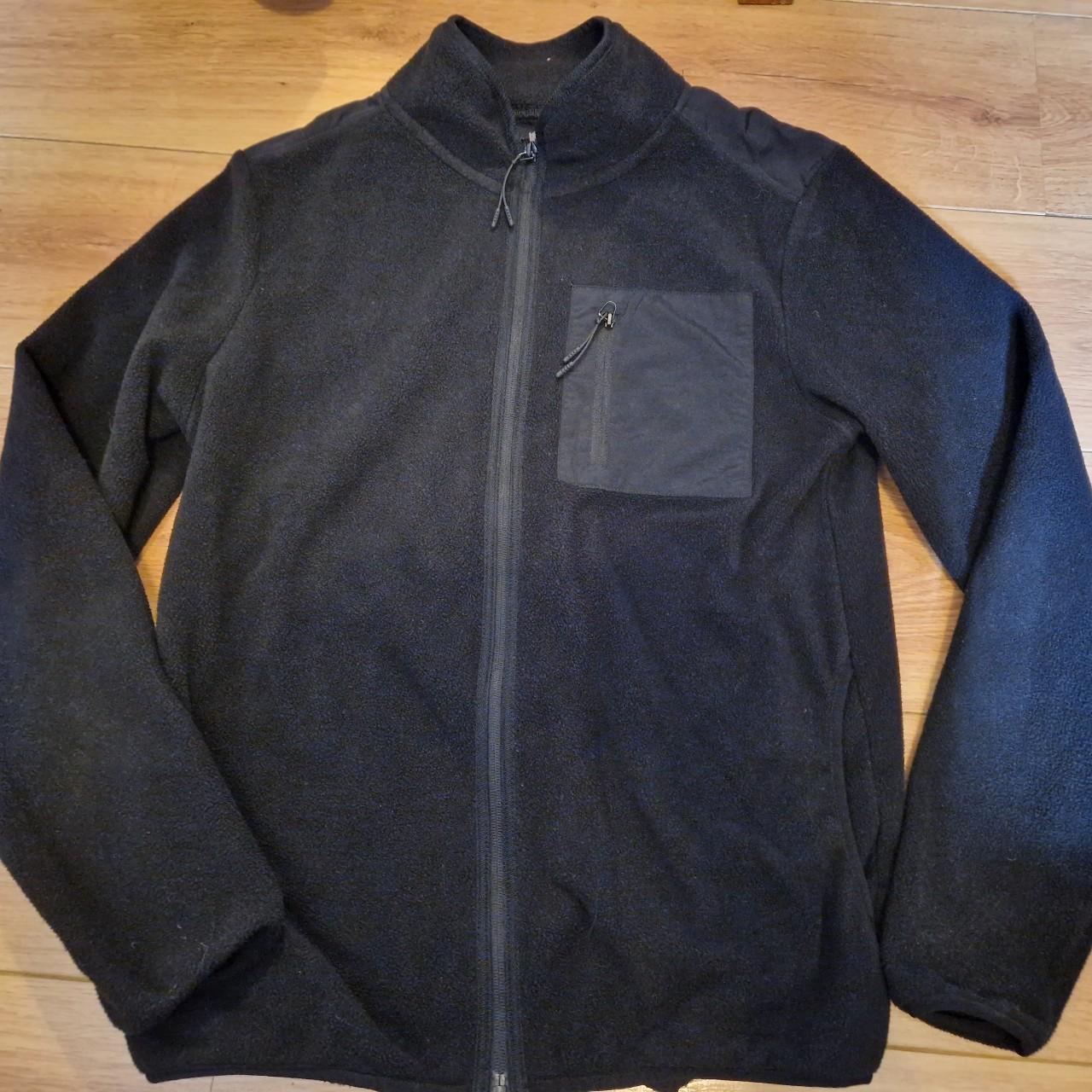 PRIMARK FULL ZIP FLEECE Black Size Small - Depop