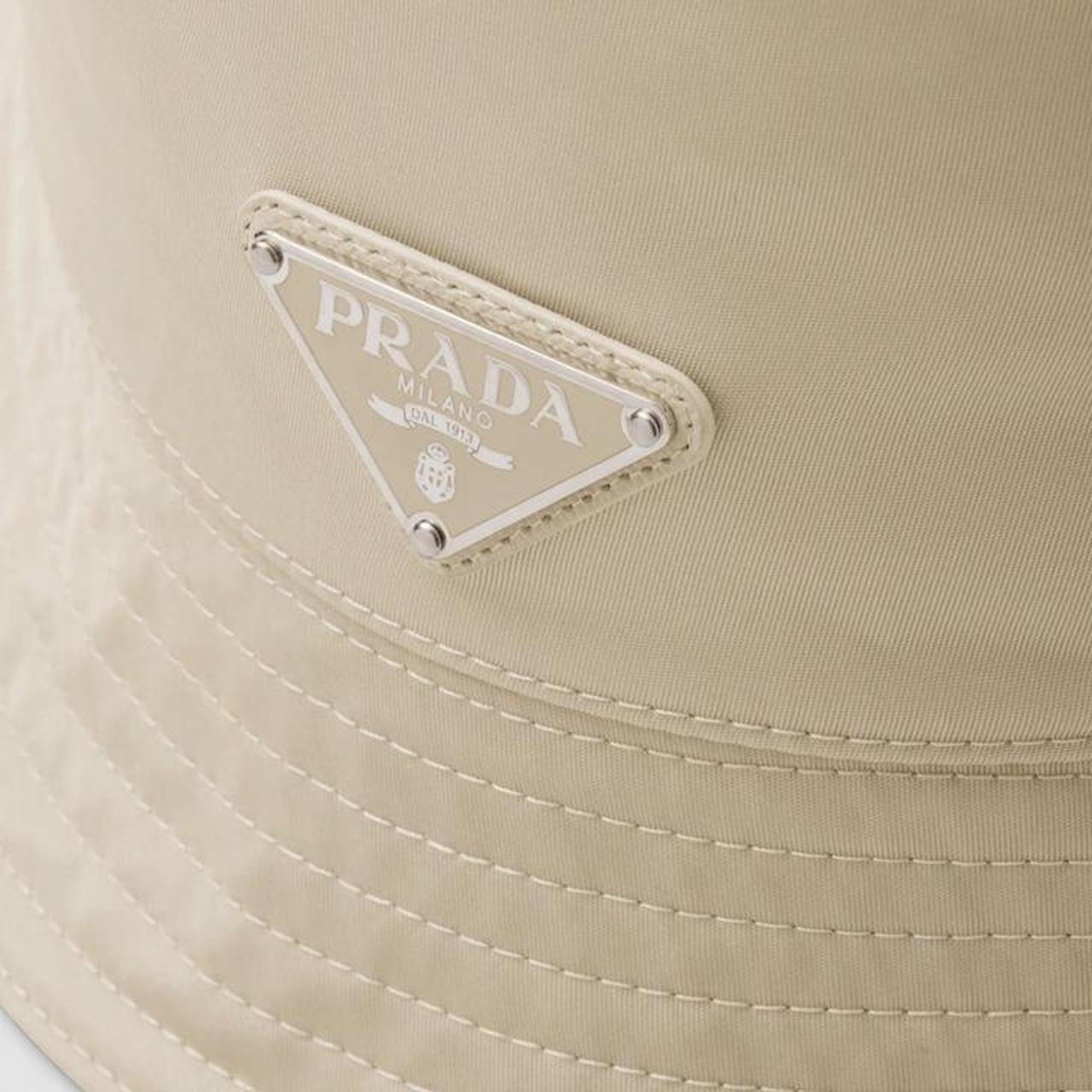 Beige prada discount bucket hat