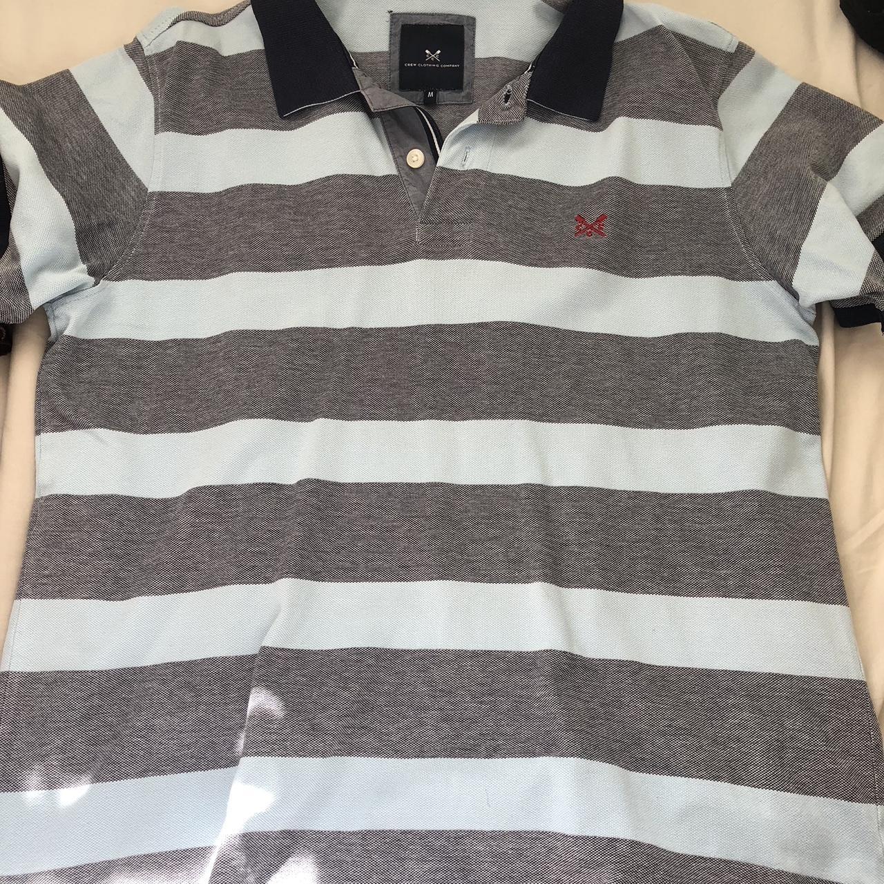 Crew Clothing Company Men's Blue Poloshirts Depop