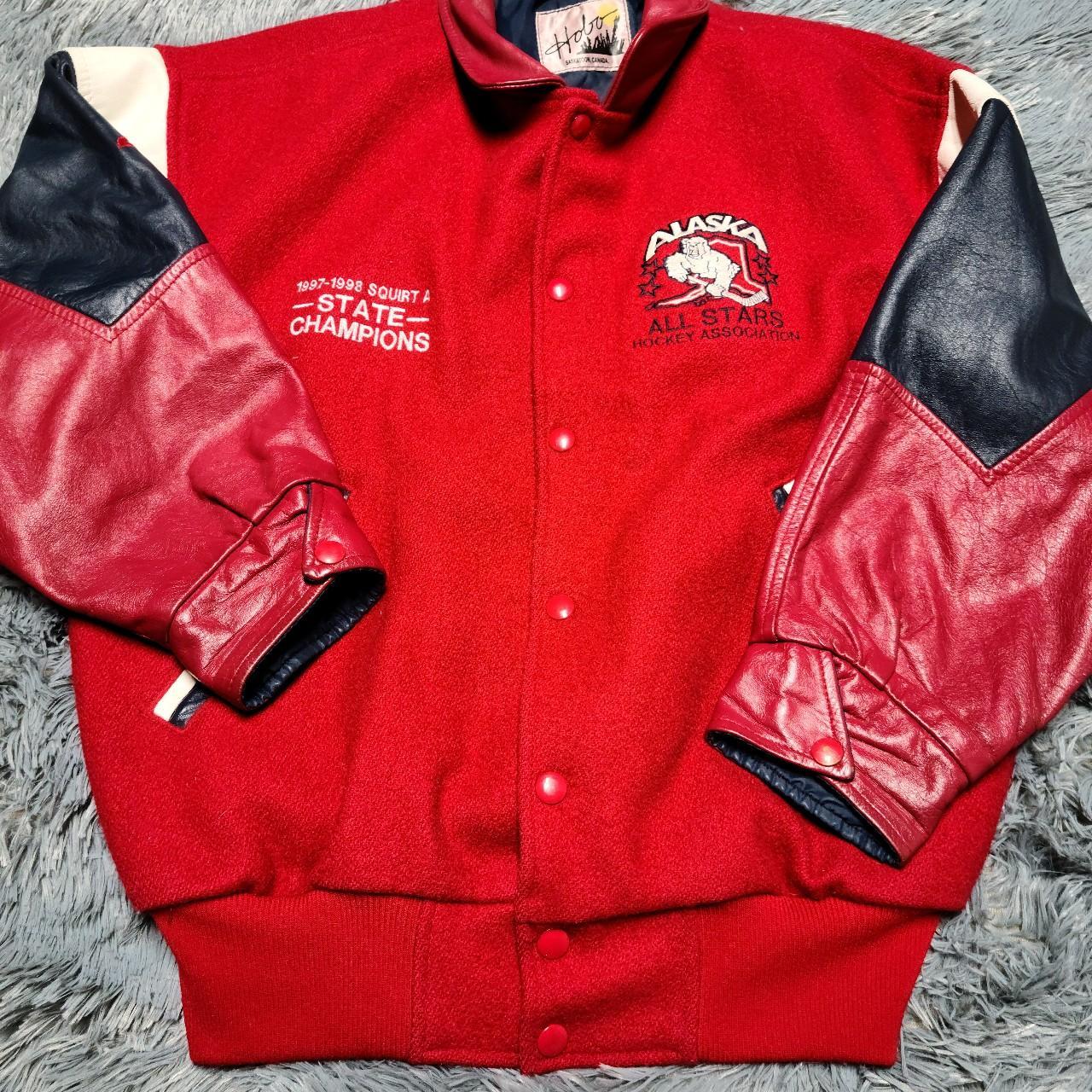 Vintage 90's Detroit Lions Varsity style jacket Size - Depop