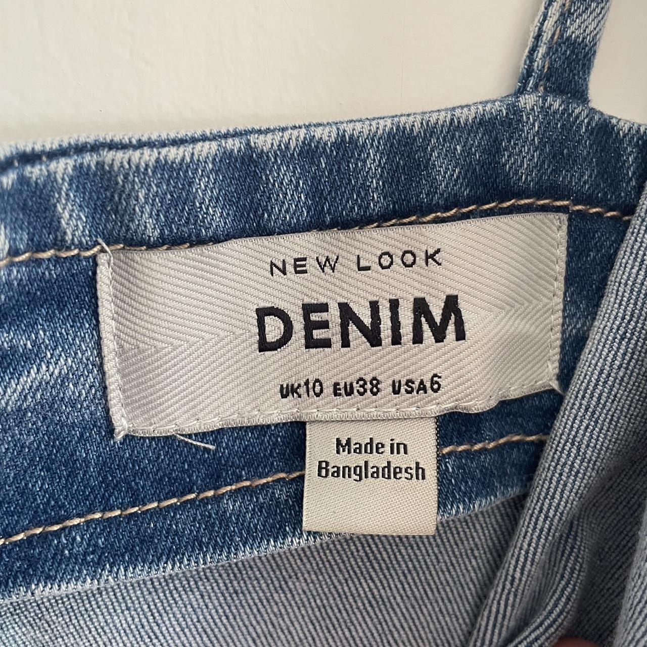 Denim dress very flattering on Tight fitting dress... Depop