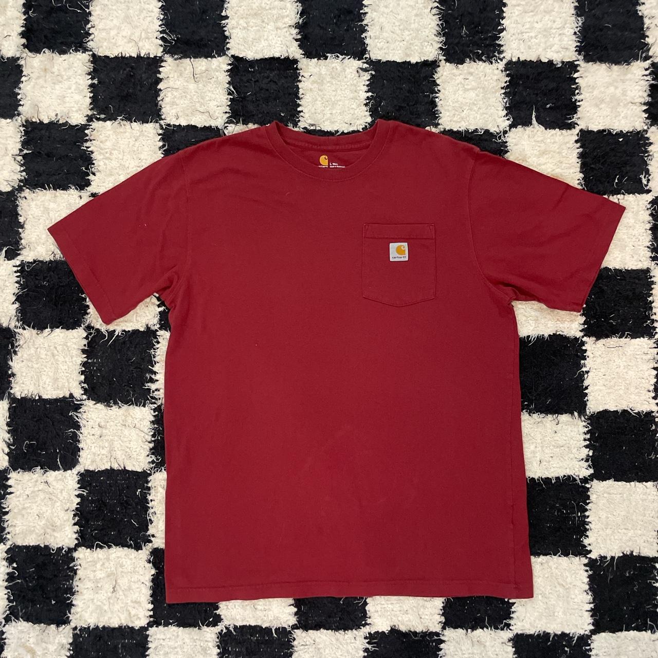 Big red carhartt tee Size large (tall) Great... - Depop