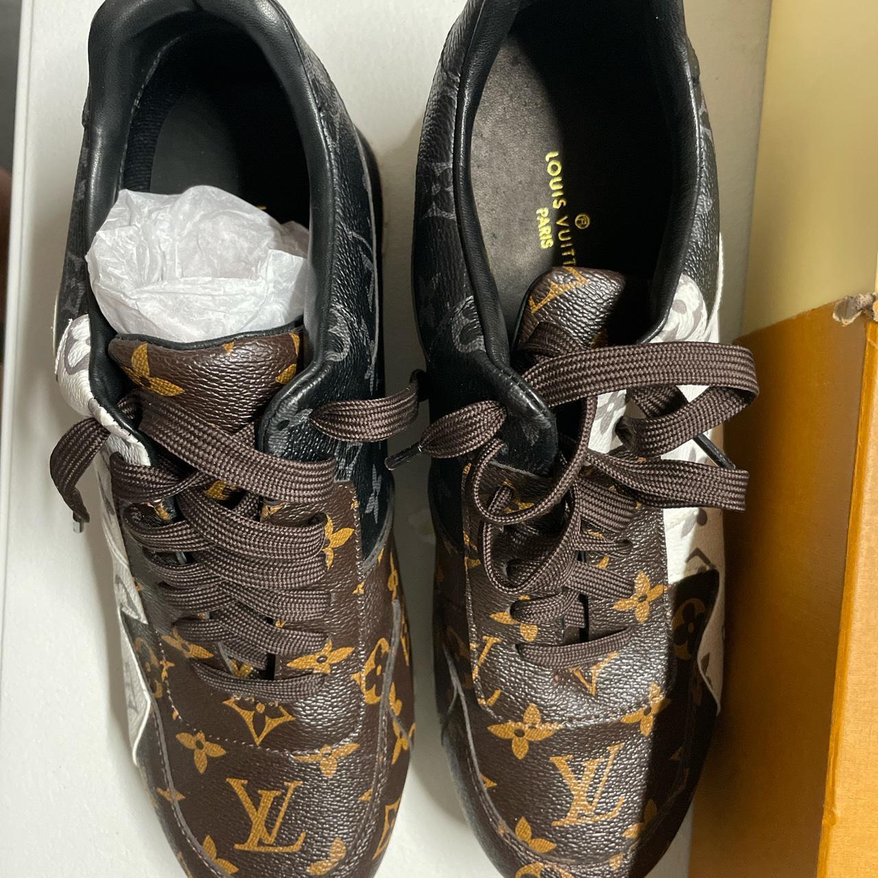 Louis Vuitton Sneaker “Brown White Black IF... - Depop