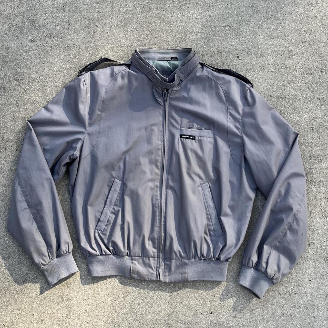 Members Only Men's Grey Jacket