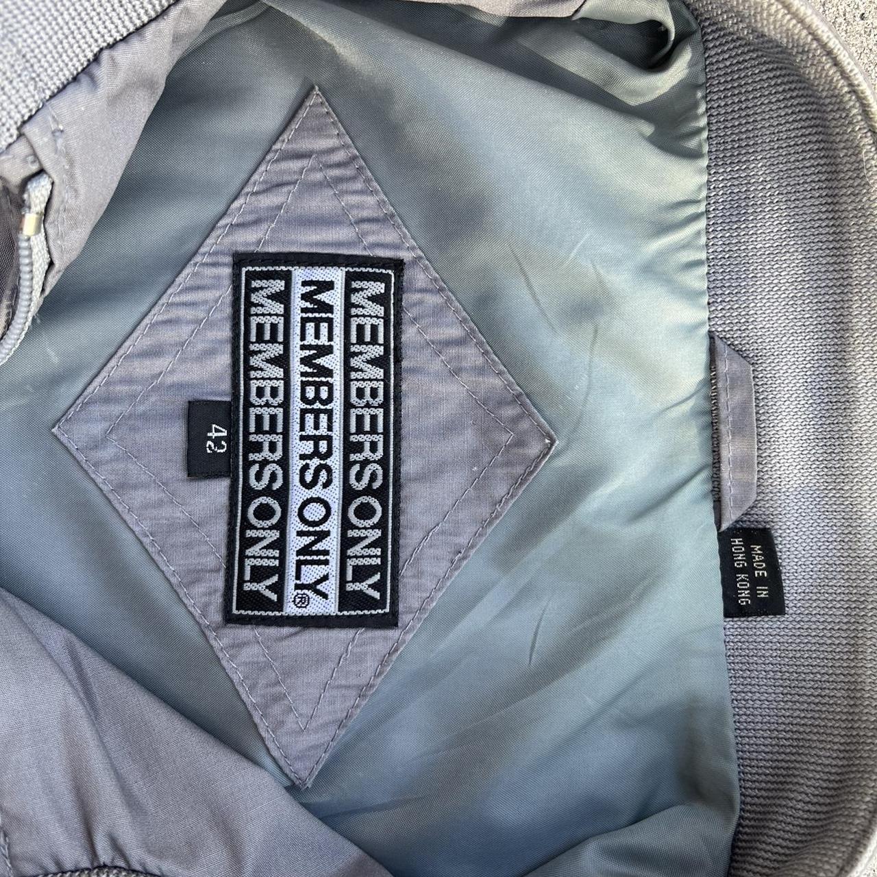 Members Only Men's Grey Jacket (3)