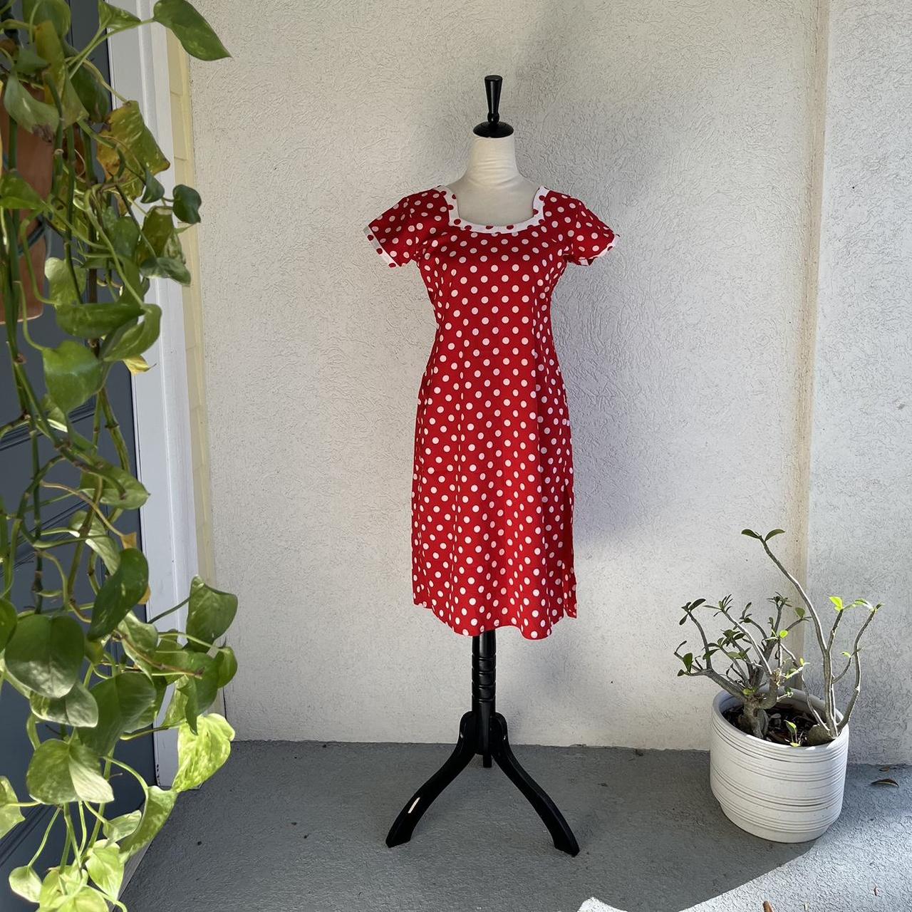 Vintage Betty Boop Style Polka Dot Dress In great. Depop