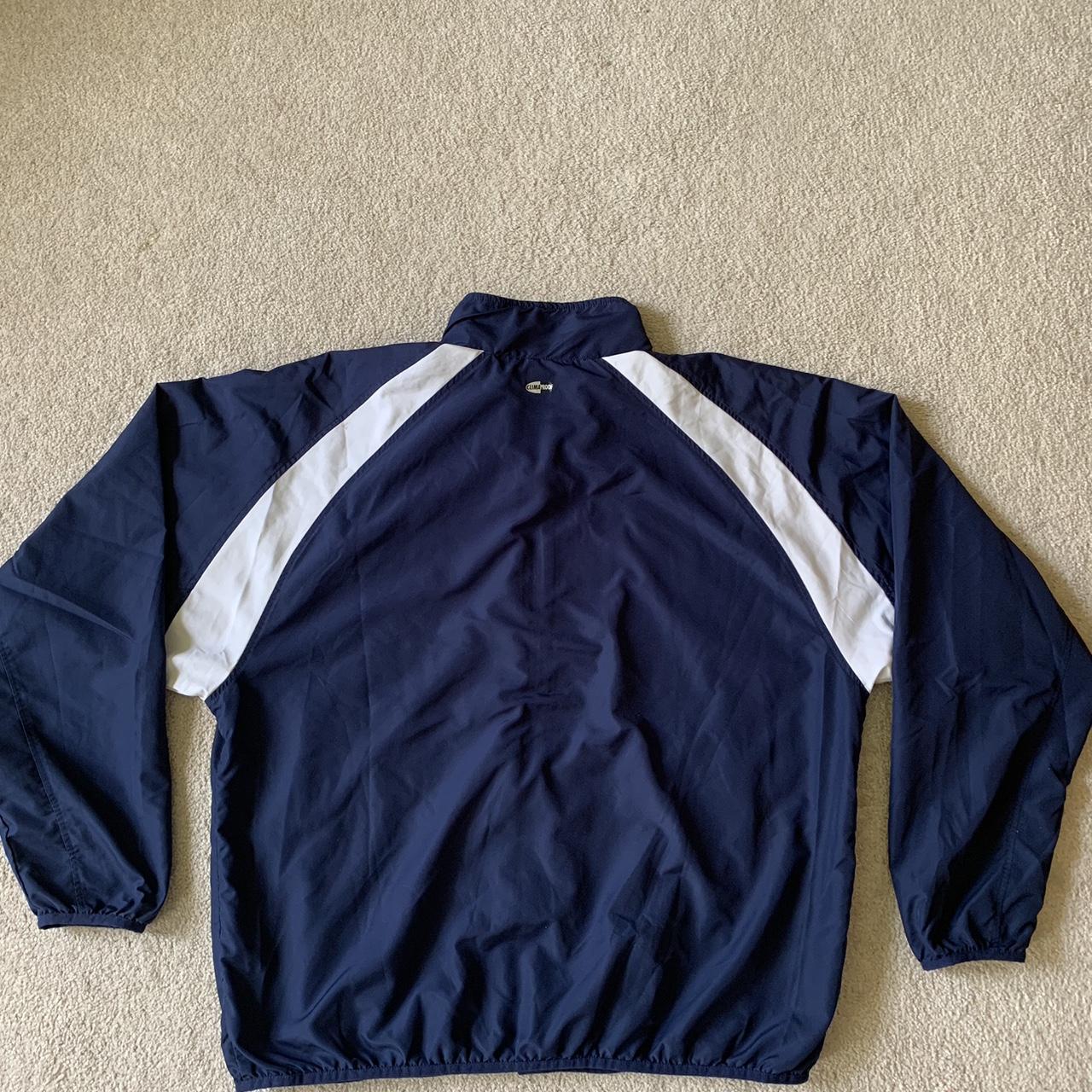 Adidas Men's Navy and White Jacket | Depop