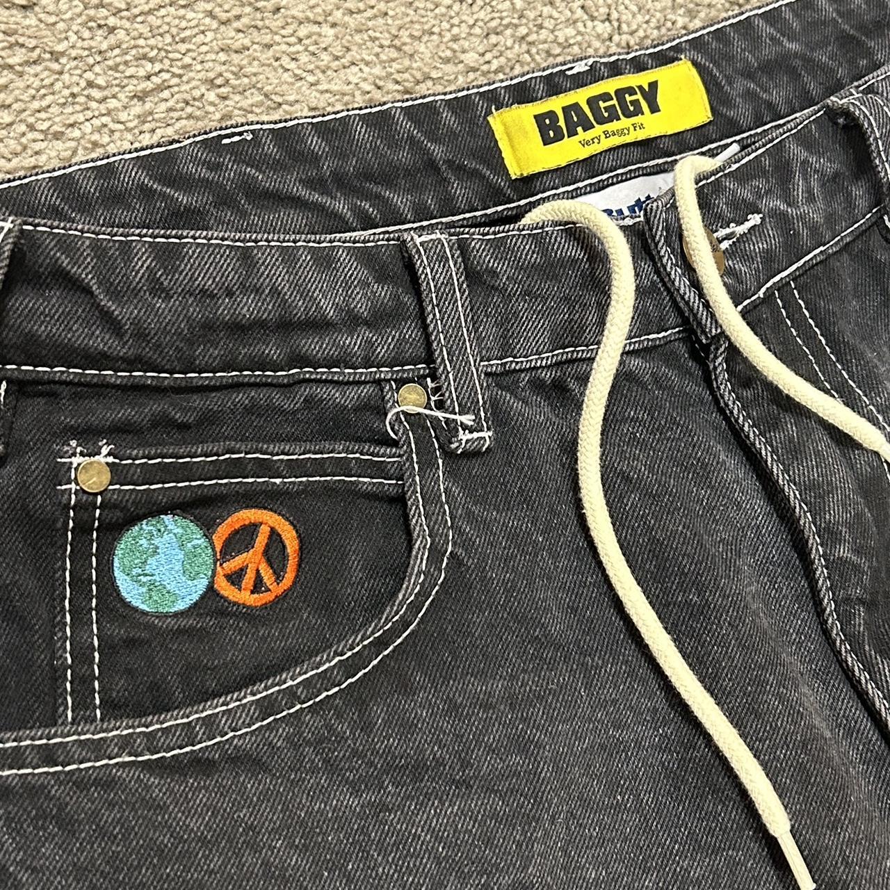 Butter Goods Men's Black Trousers Depop