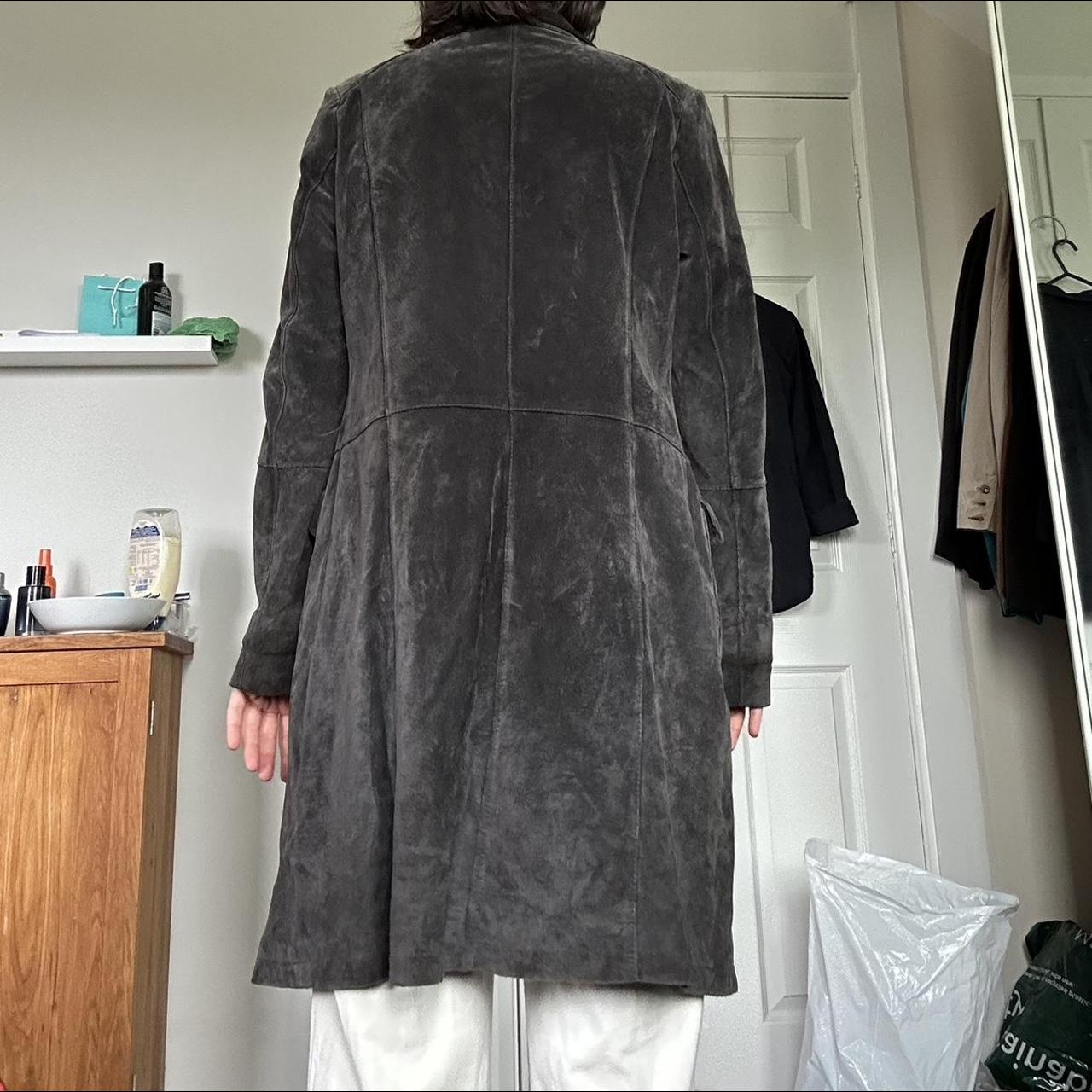 Long genuine leather trench coat from John lewis.... Depop