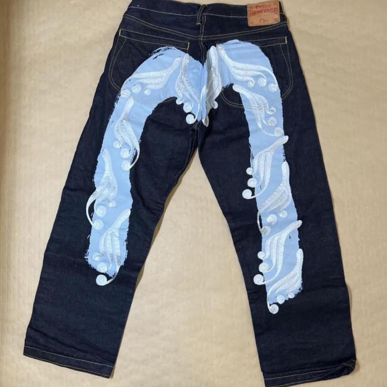 Evisu jeans. best quality jeans good fit and baggy.... - Depop