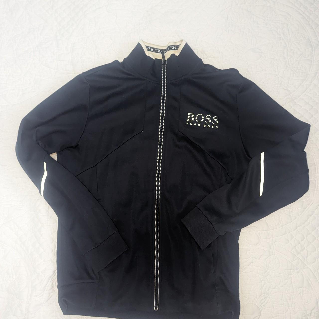 Hugo Boss mens zip up sweater Size L, regular fit Depop