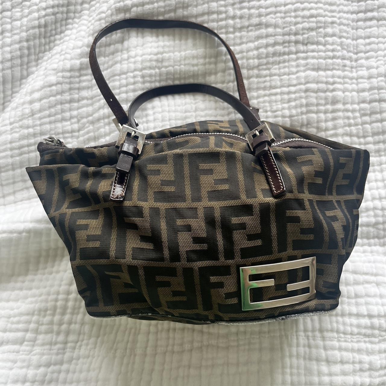 Authentic vintage Fendi Zucca mini tote Like new - Depop