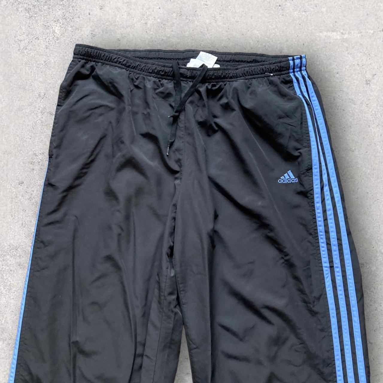 Adidas Women's Black and Blue Joggers-tracksuits | Depop