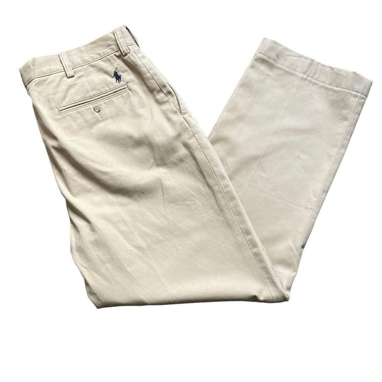 Polo Ralph Lauren Men's Cream Trousers | Depop