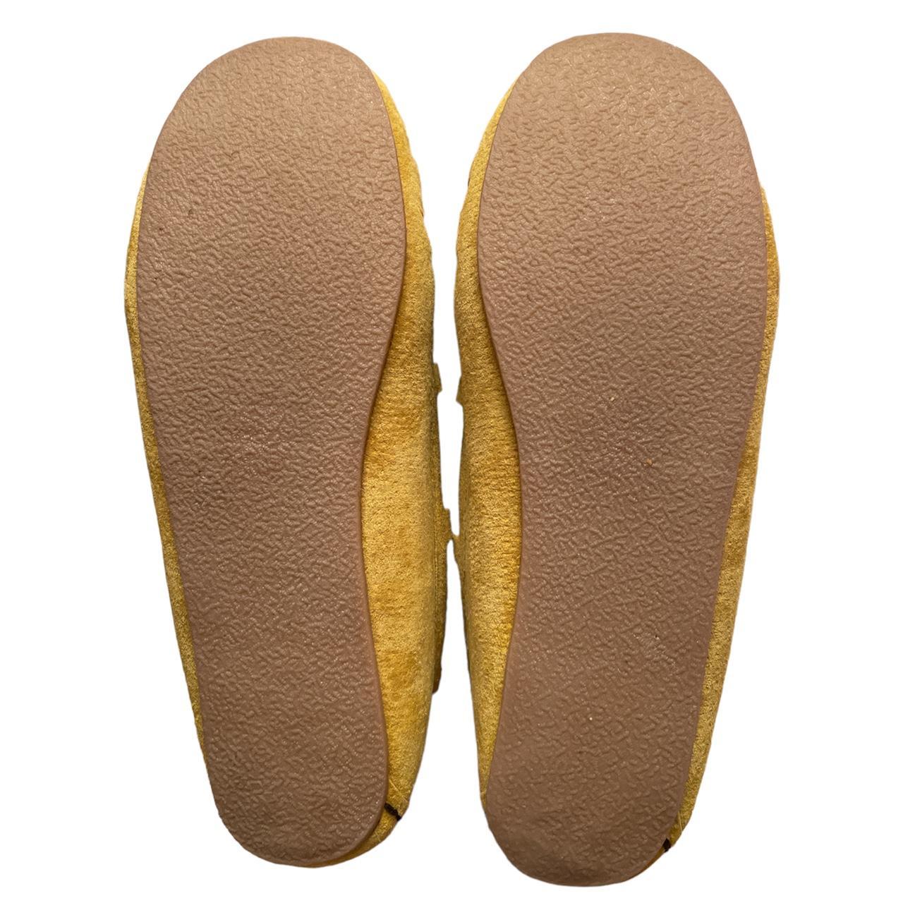 Lamo Women's Yellow and White Slippers (4)